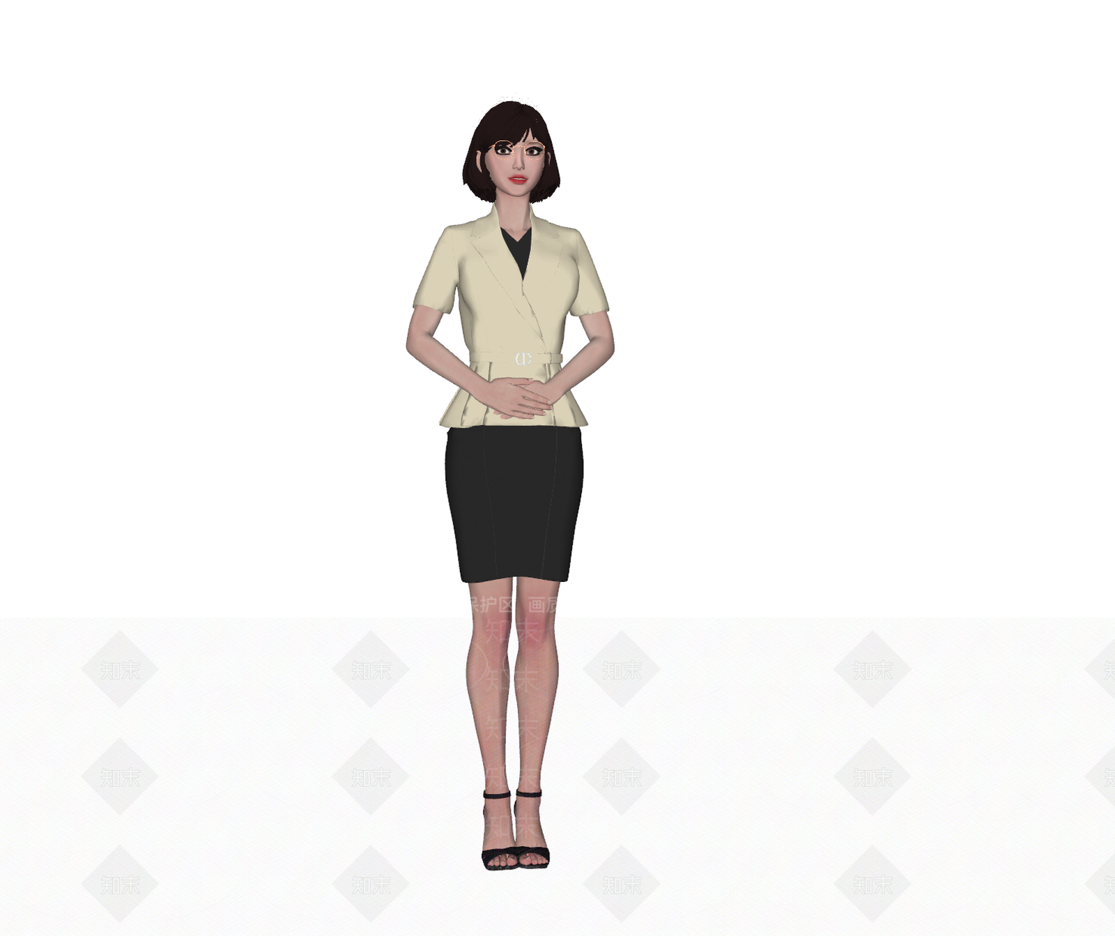 女人SU模型下载【ID:1163266570】