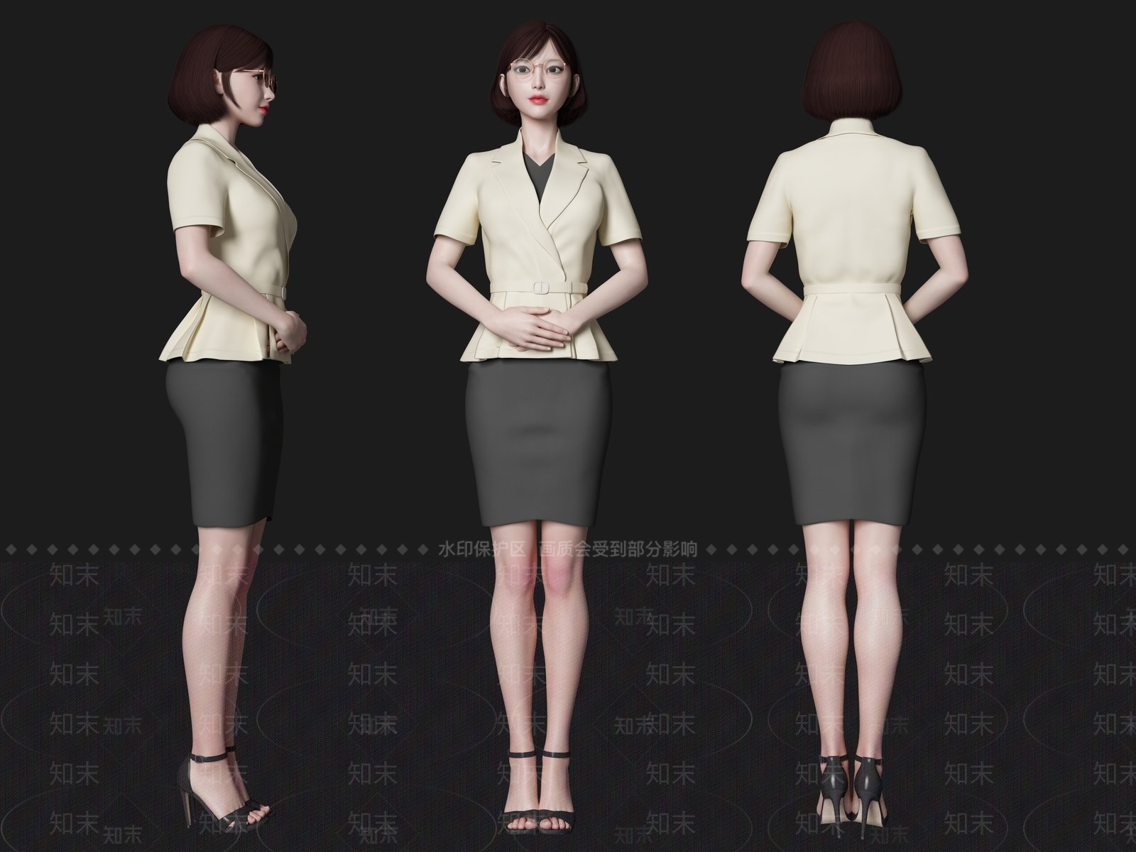 女人SU模型下载【ID:1163266570】