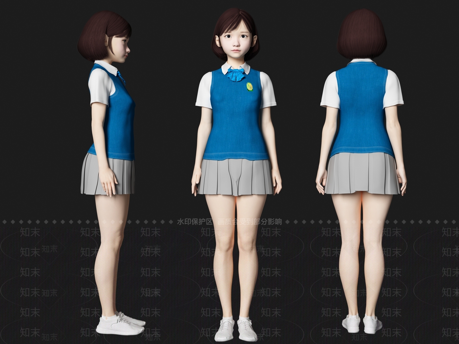 女人SU模型下载【ID:1163268501】