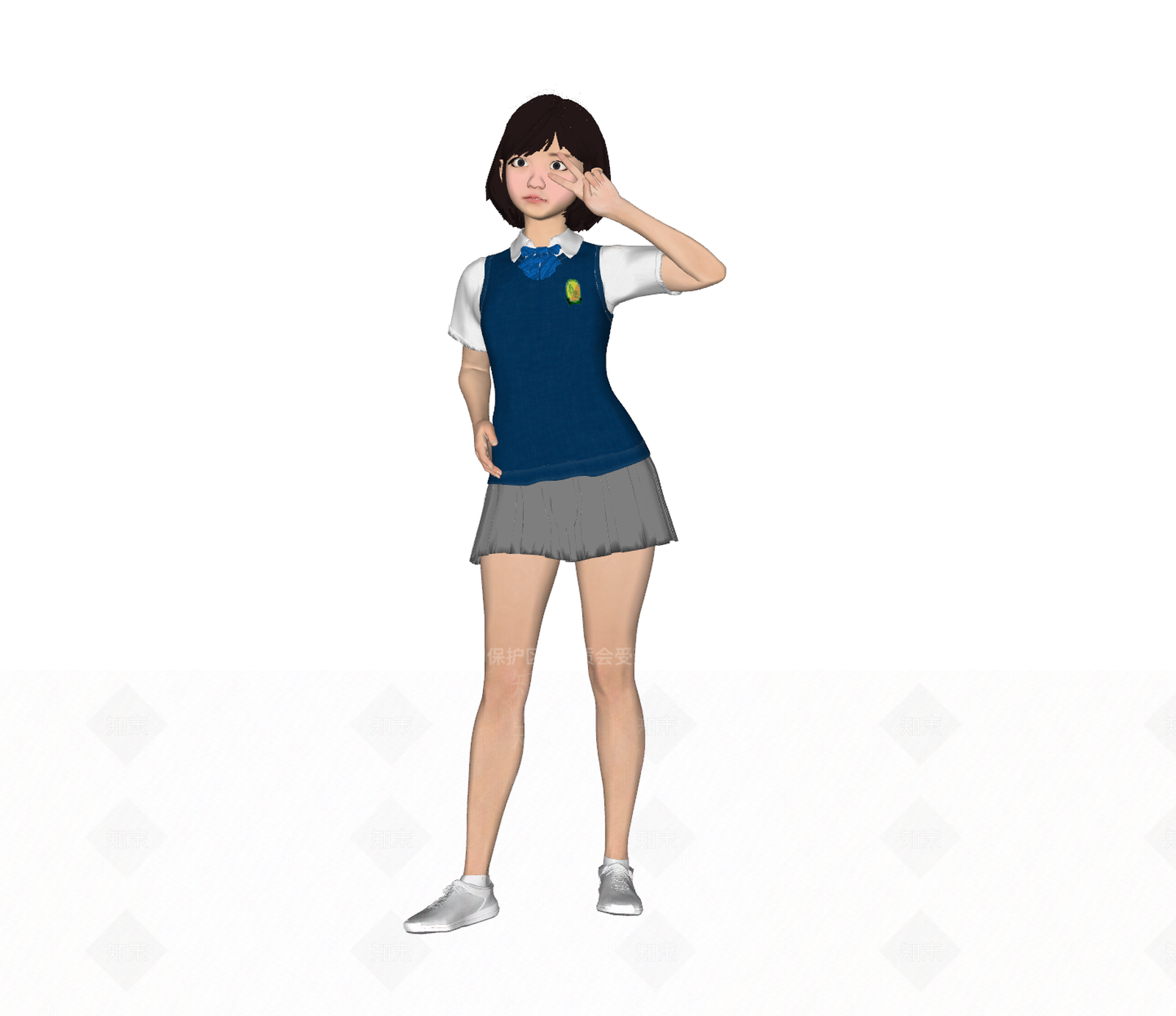 女人SU模型下载【ID:1163268593】