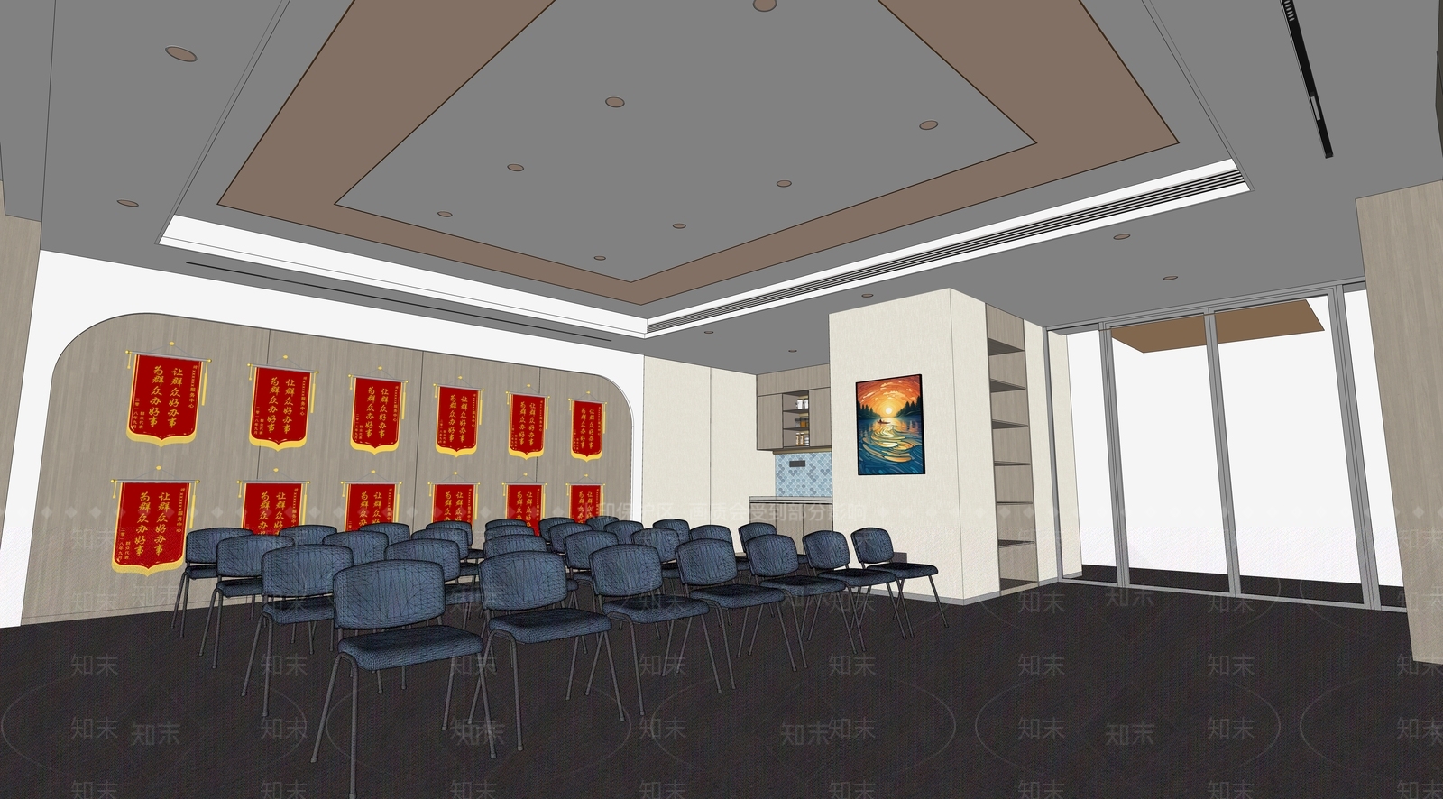 现代医院SU模型下载【ID:1163270866】