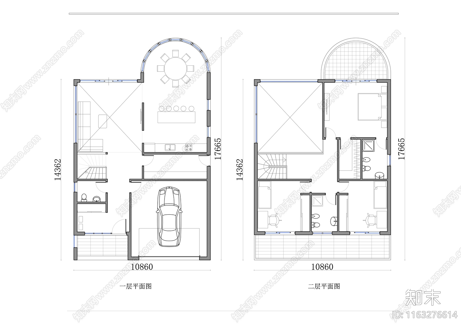 户型优化cad施工图下载【ID:1163276614】