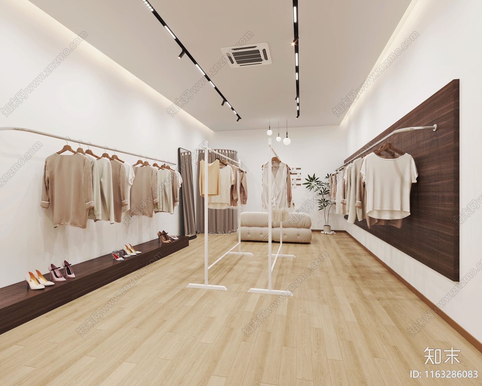 现代服装店3D模型下载【ID:1163286083】