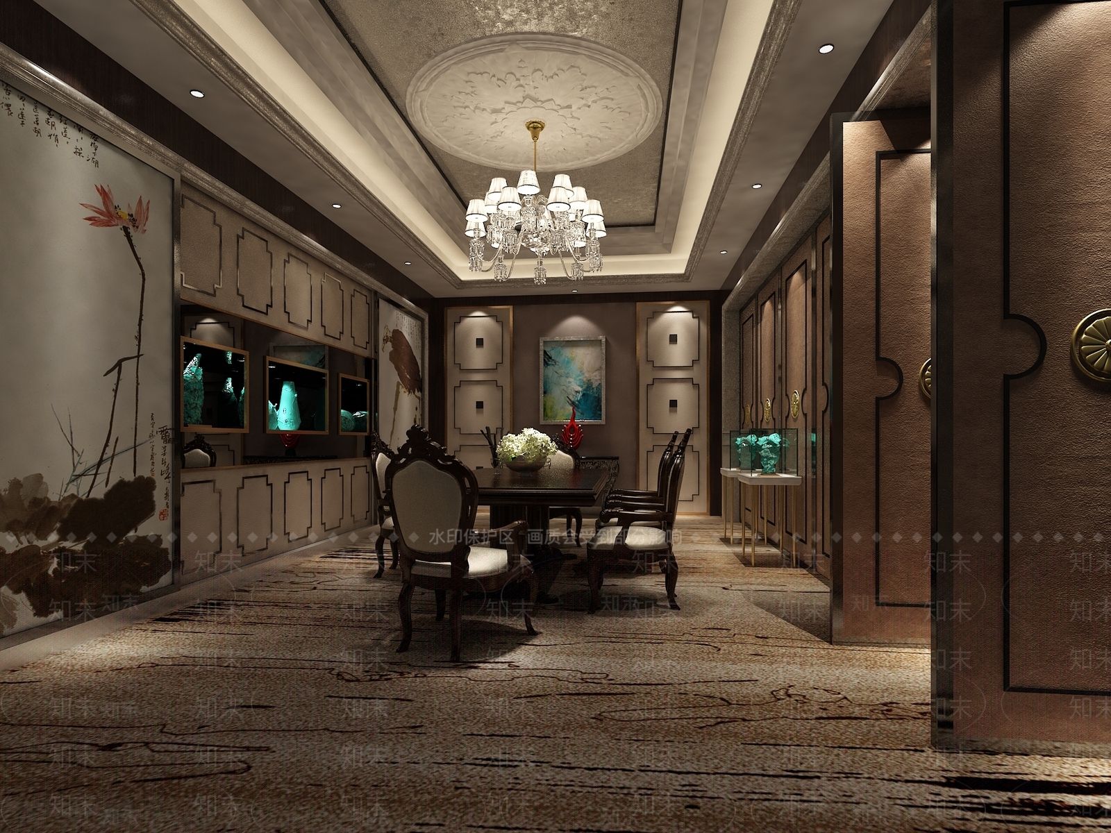 美式其他娱乐空间3D模型下载【ID:1163286089】