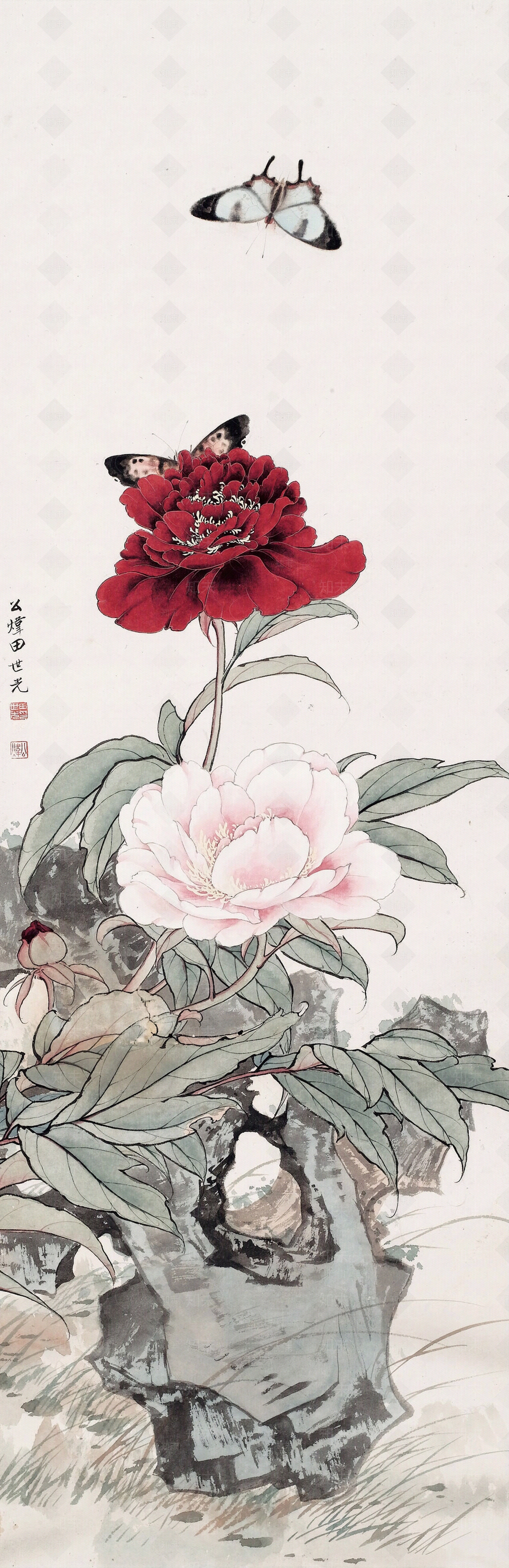 新中式中式壁纸贴图下载【ID:1163293018】