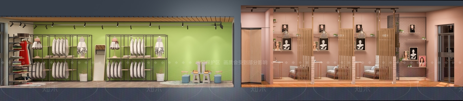 现代婚纱摄影店SU模型下载【ID:1163297582】