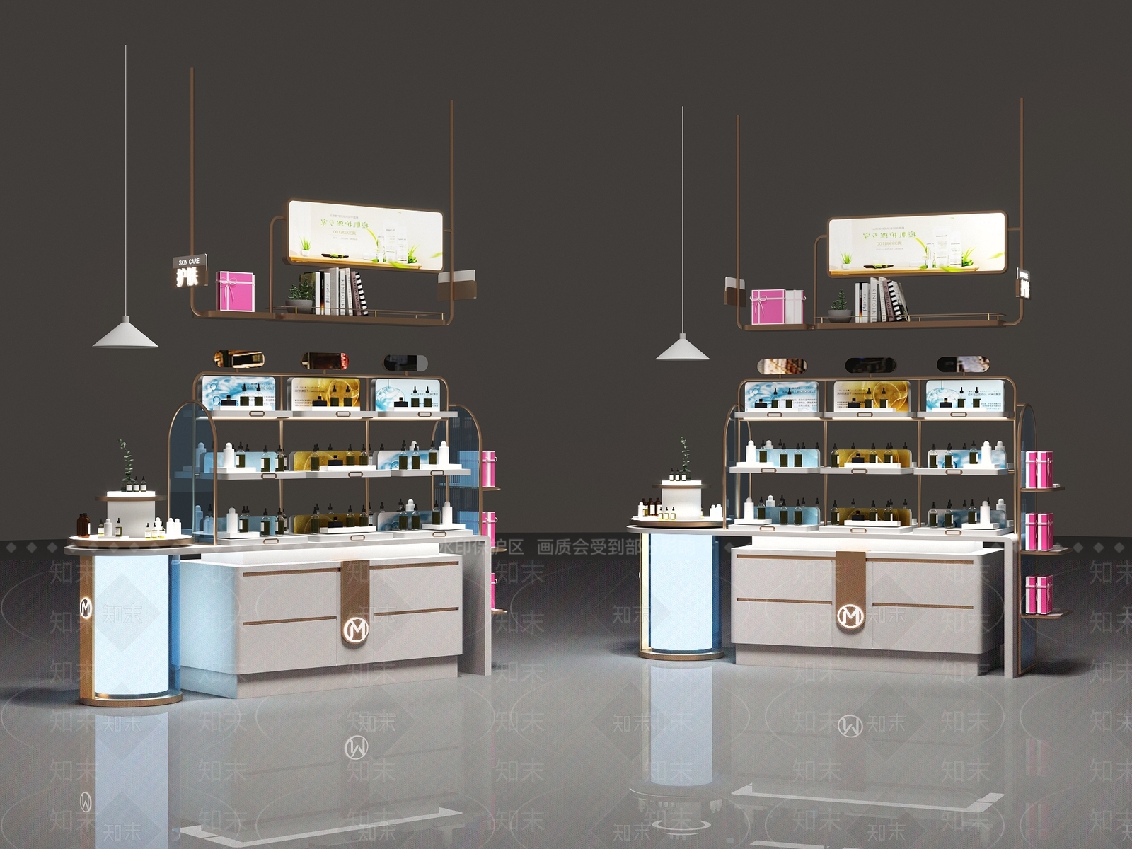 现代美妆店SU模型下载【ID:1163299328】