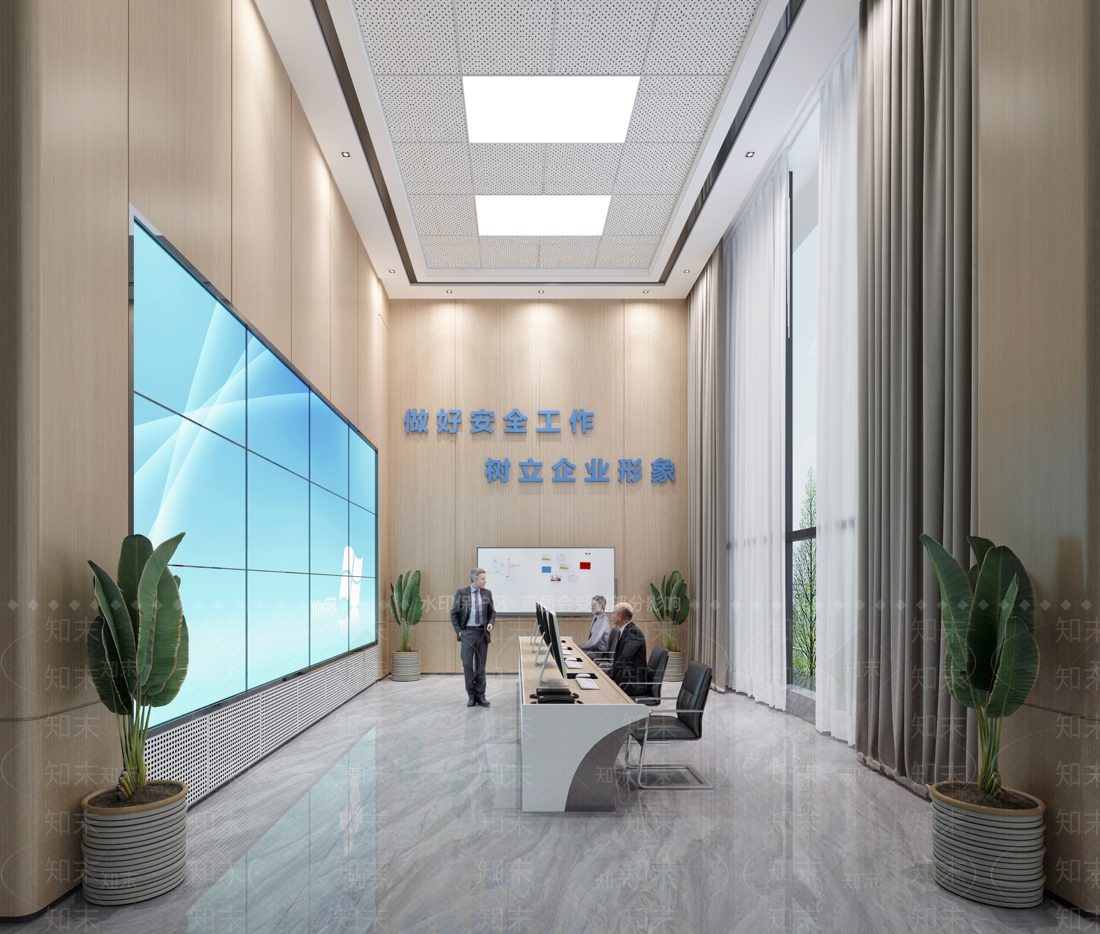 现代其他办公空间3D模型下载【ID:1163300017】