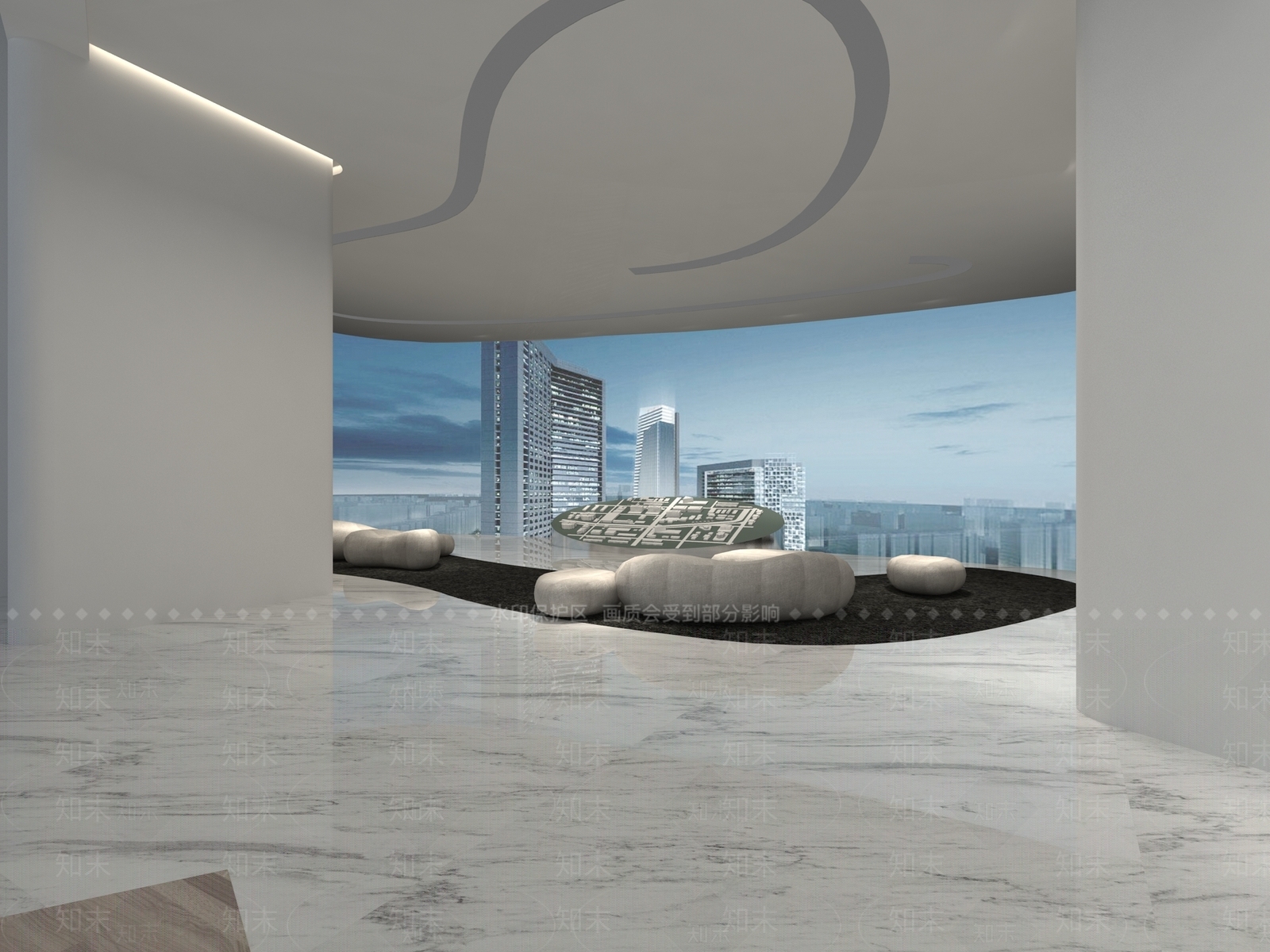 现代售楼处3D模型下载【ID:1163303983】