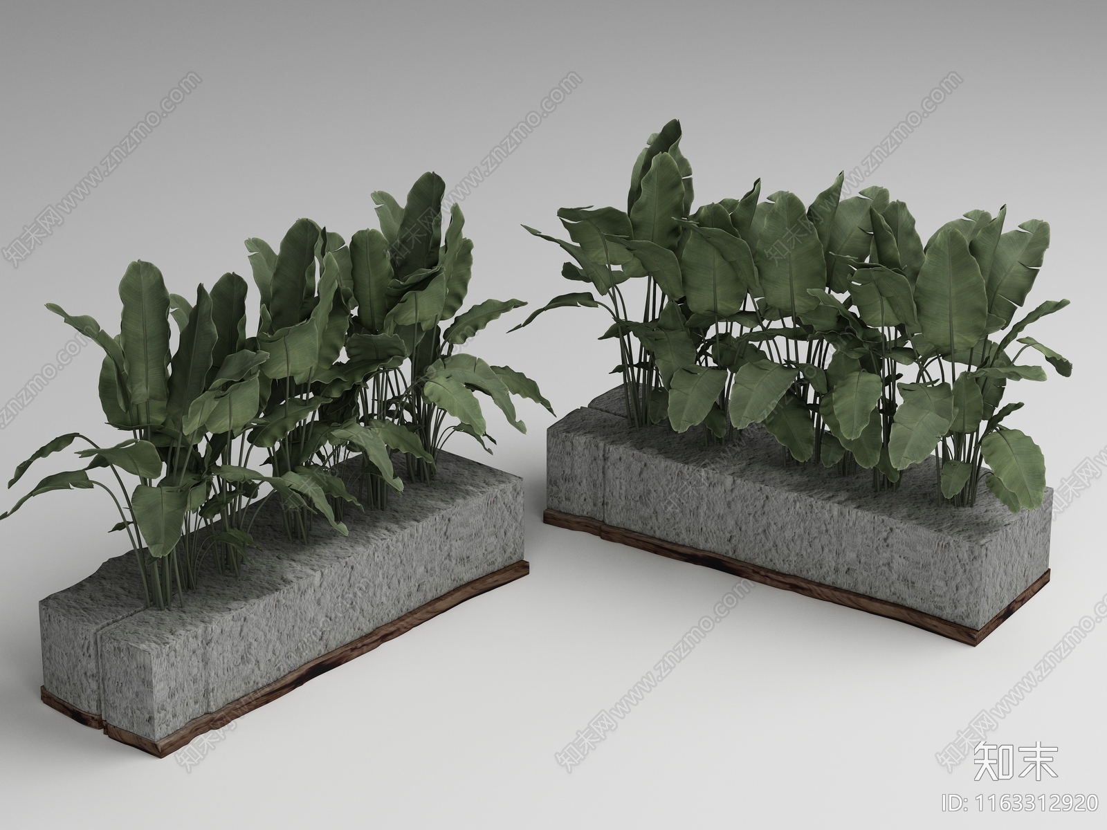 植物堆3D模型下载【ID:1163312920】