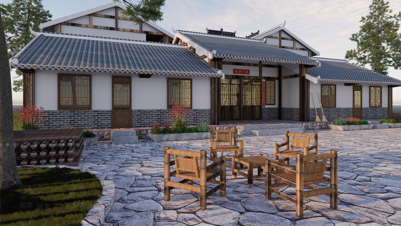 复古乡村民房SU模型下载【ID:1163313835】