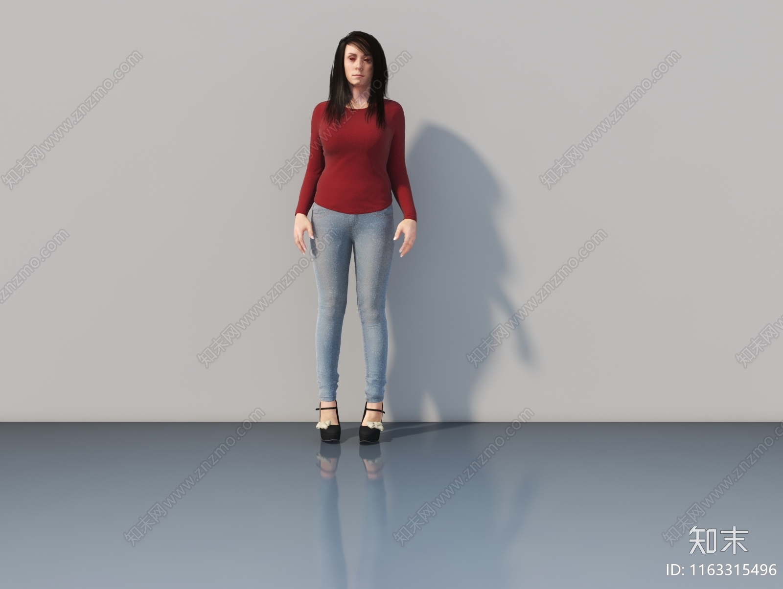 女人3D模型下载【ID:1163315496】