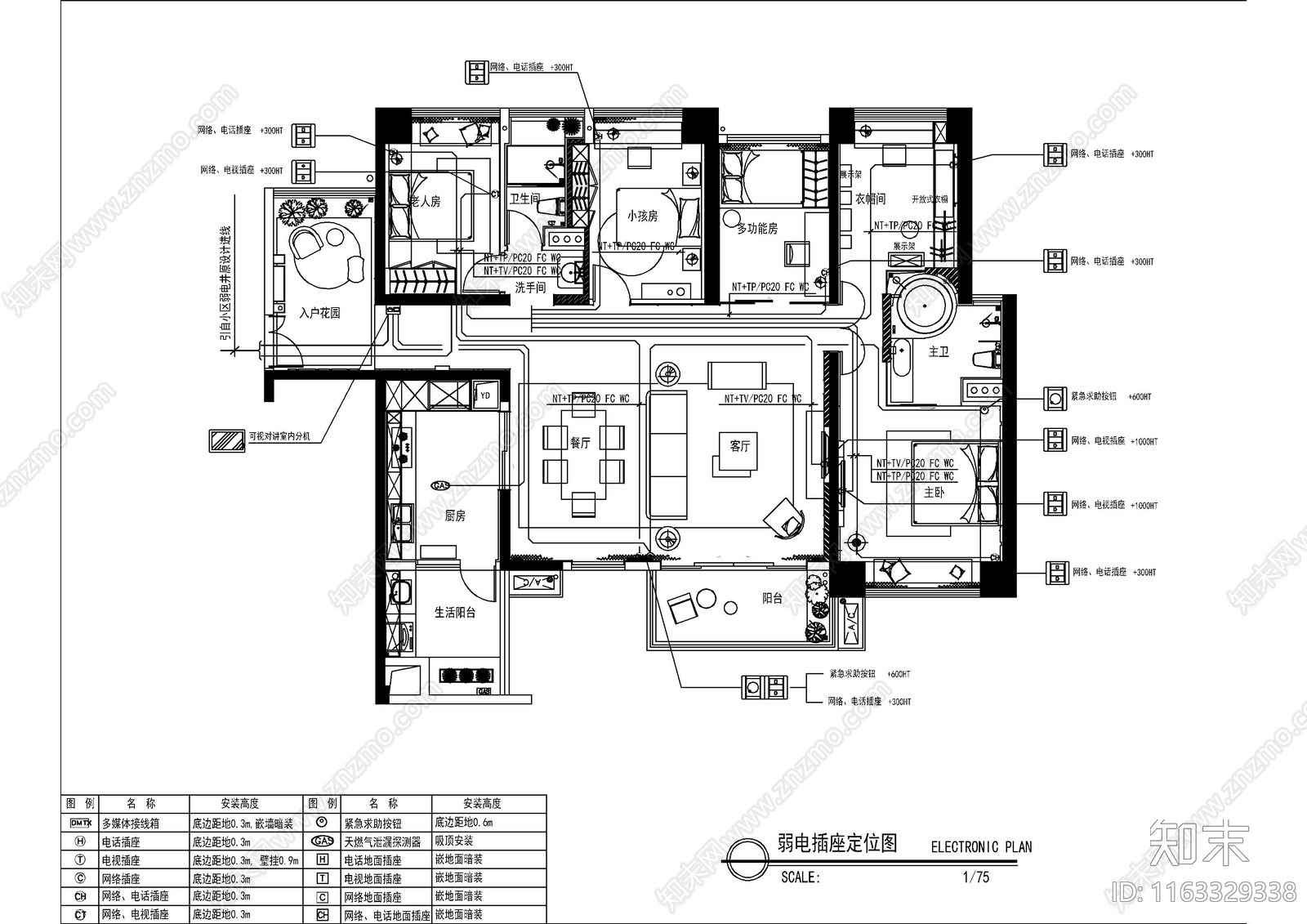 电气图cad施工图下载【ID:1163329338】