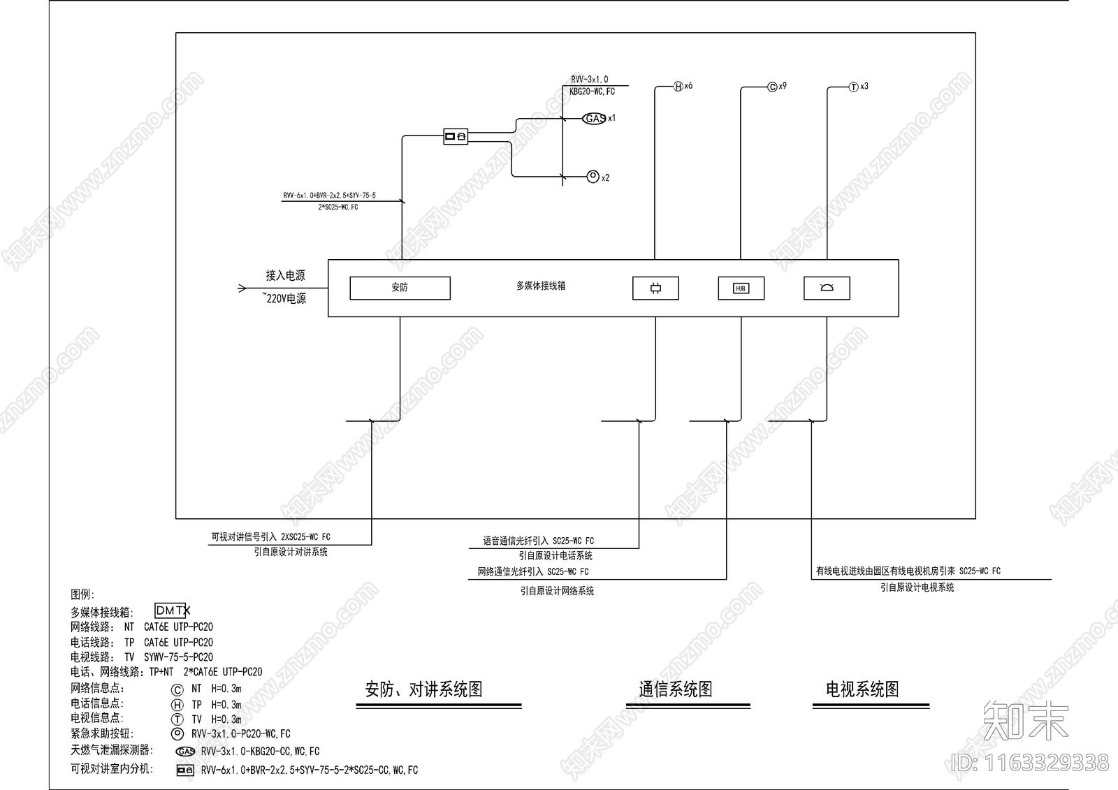 电气图cad施工图下载【ID:1163329338】