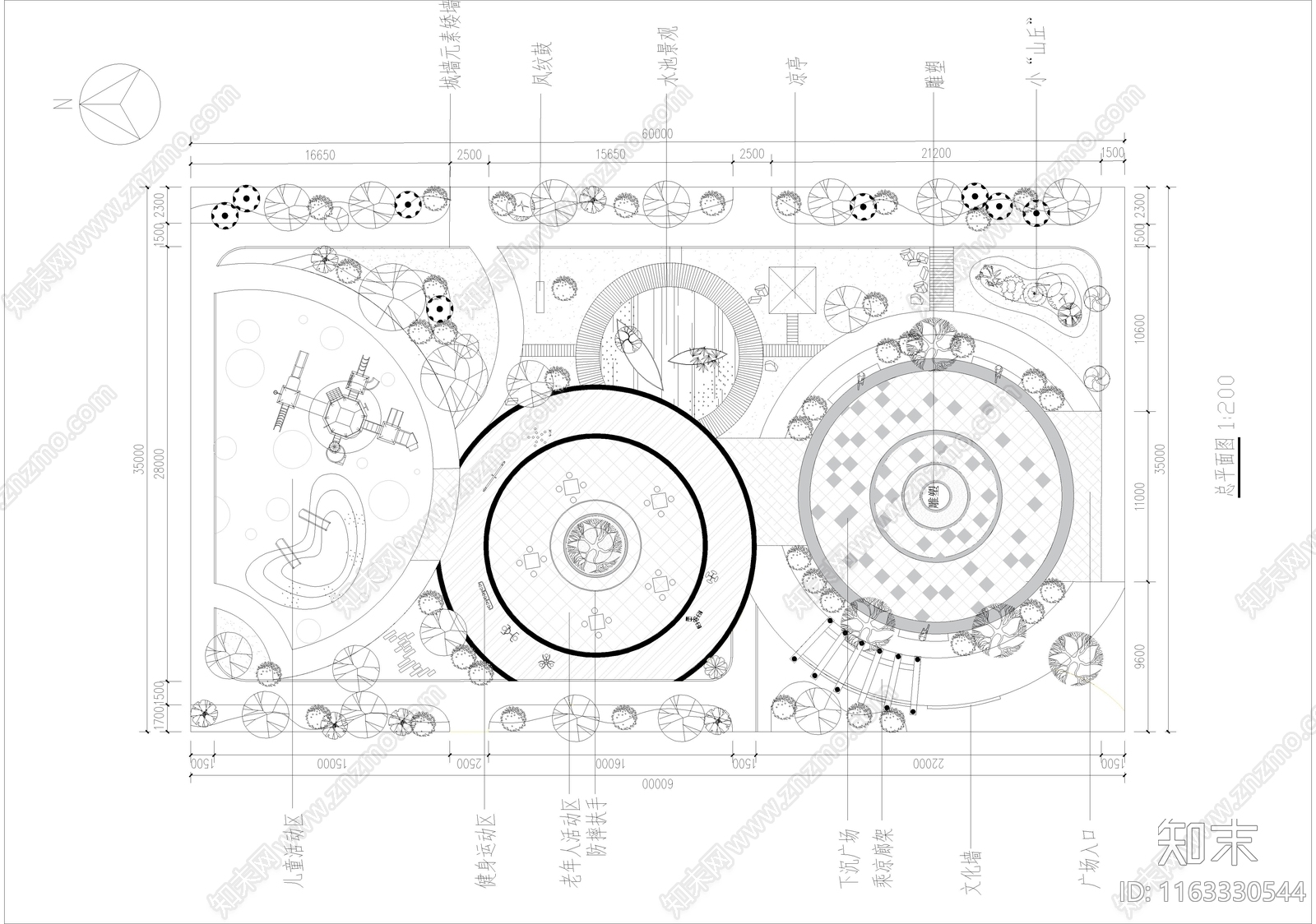 现代其他公园景观施工图下载【ID:1163330544】