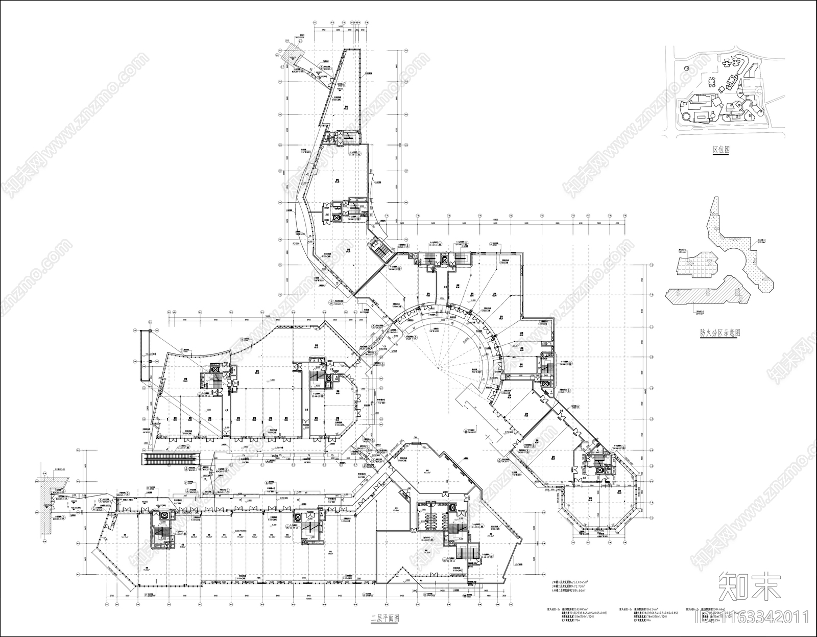 现代商业街cad施工图下载【ID:1163342011】