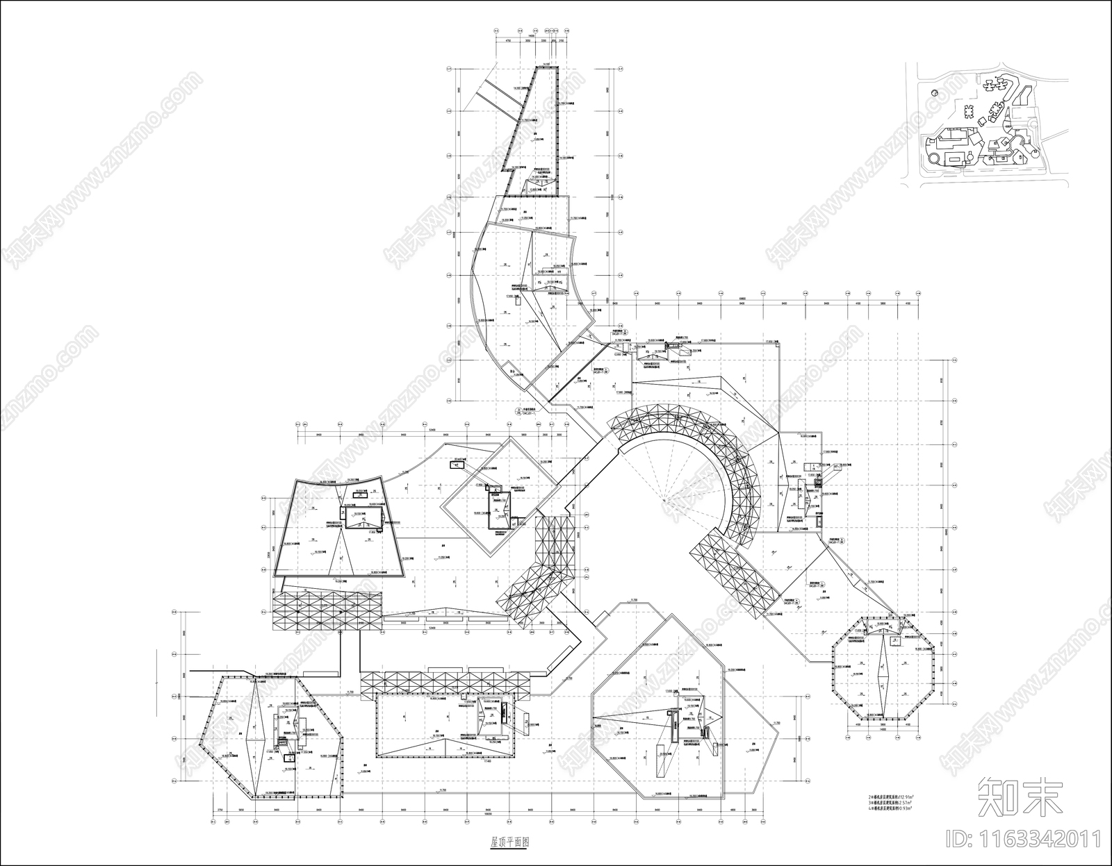 现代商业街cad施工图下载【ID:1163342011】