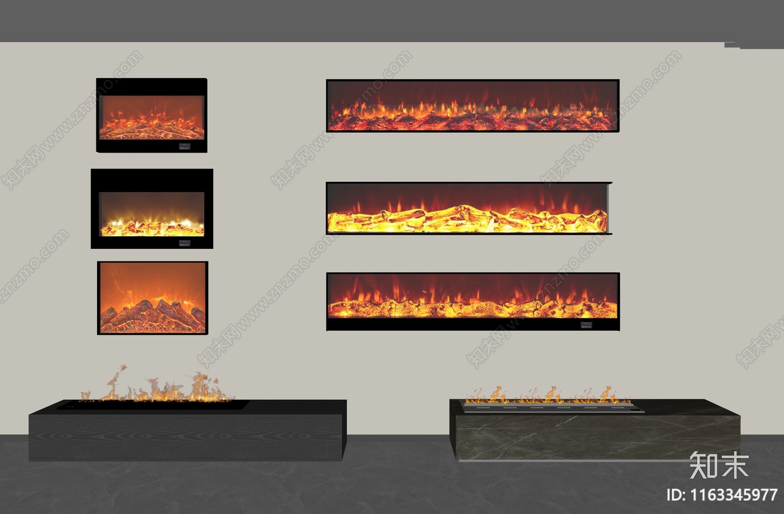 现代壁炉SU模型下载【ID:1163345977】