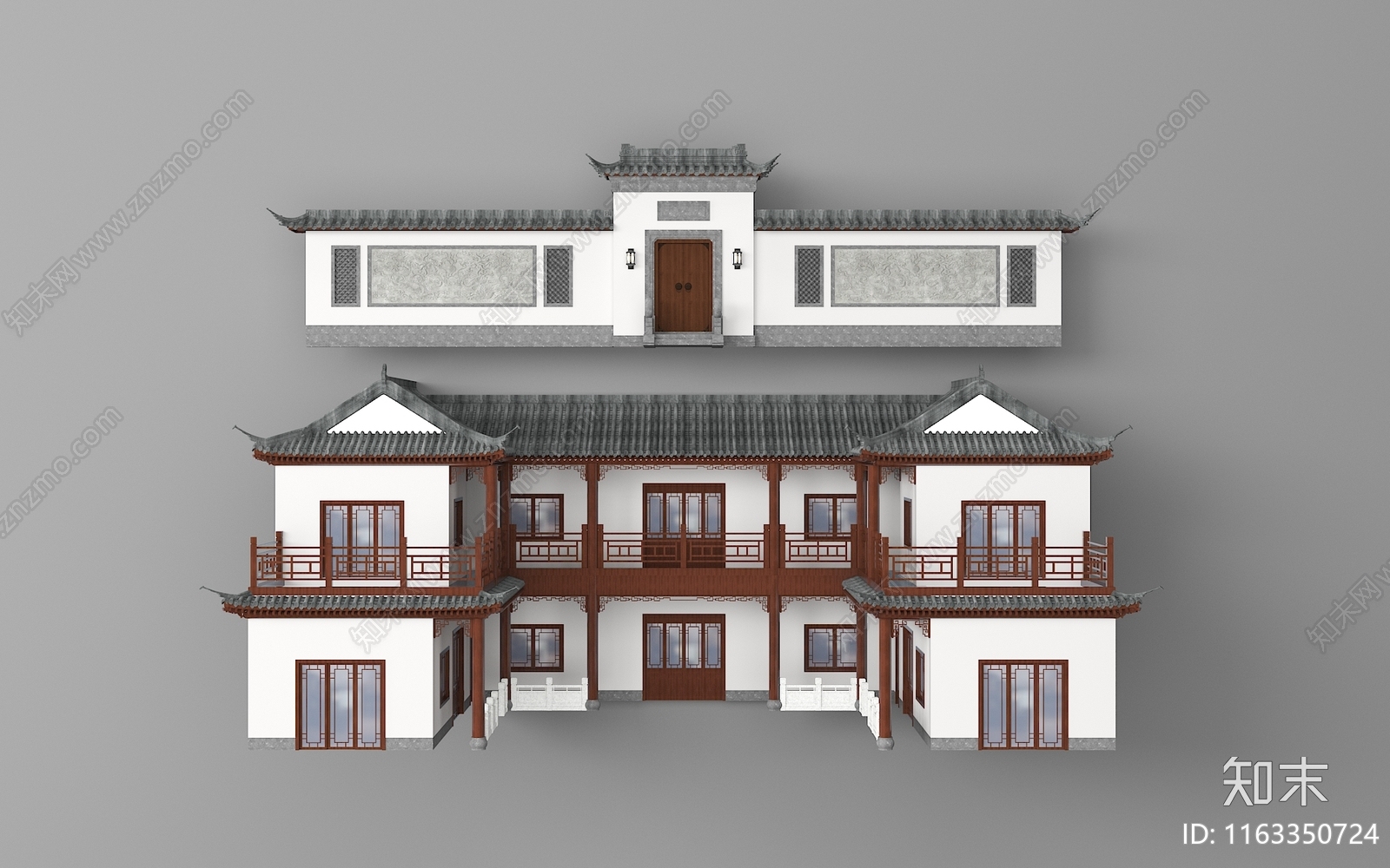 新中式其他公共建筑3D模型下载【ID:1163350724】