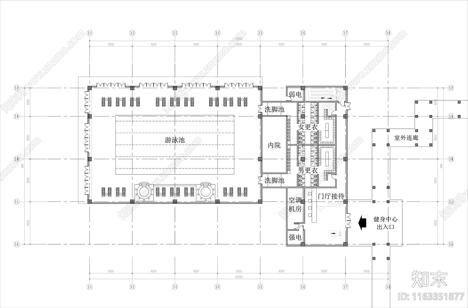 现代其他文化建筑cad施工图下载【ID:1163351877】