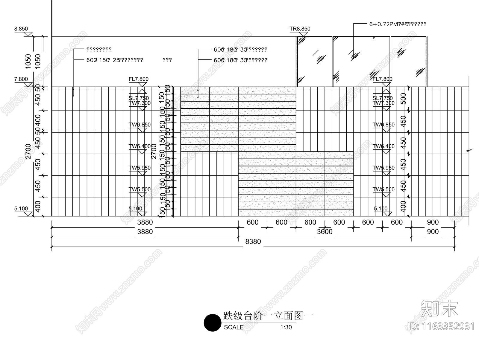 现代其他景观cad施工图下载【ID:1163352931】