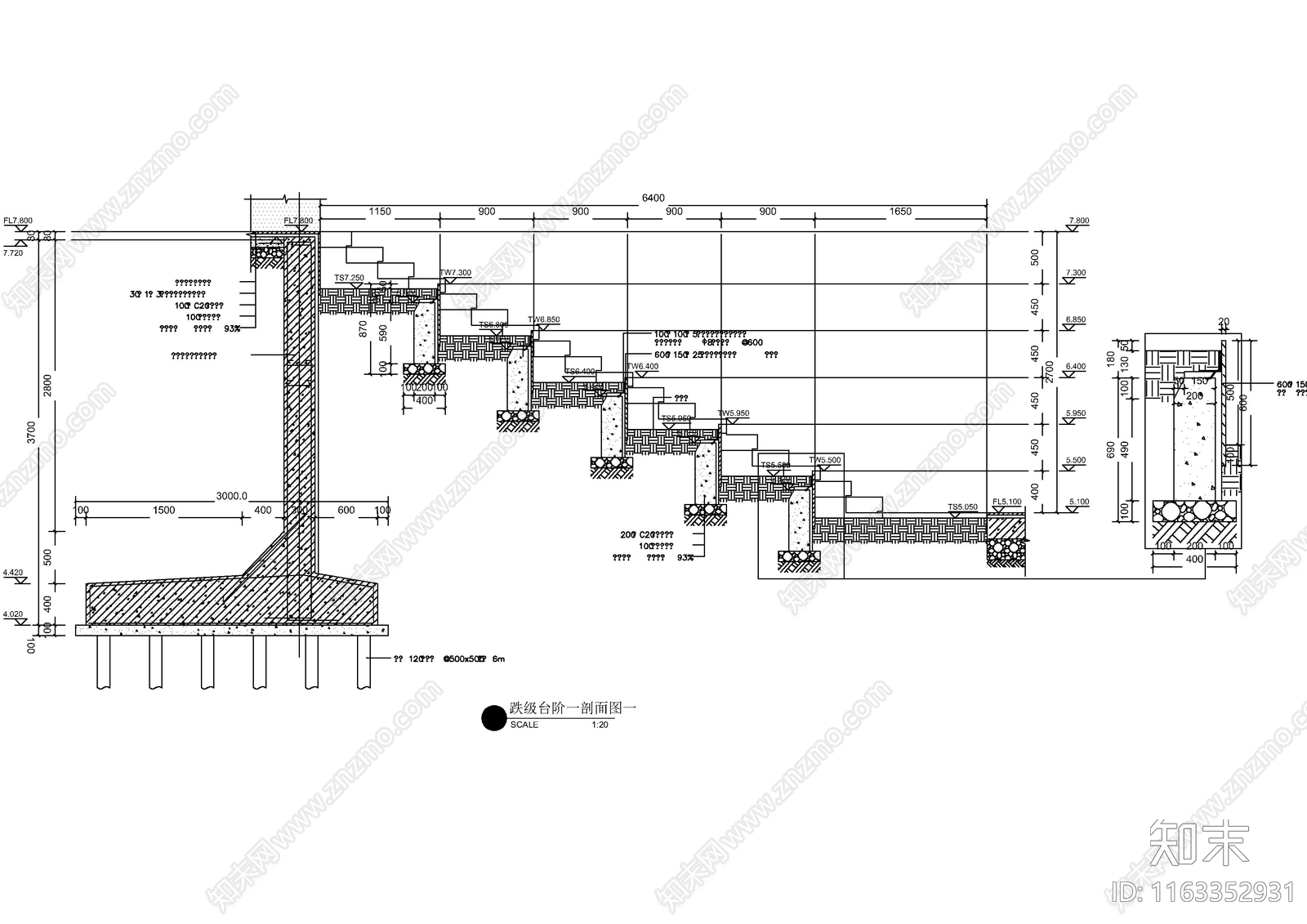 现代其他景观cad施工图下载【ID:1163352931】