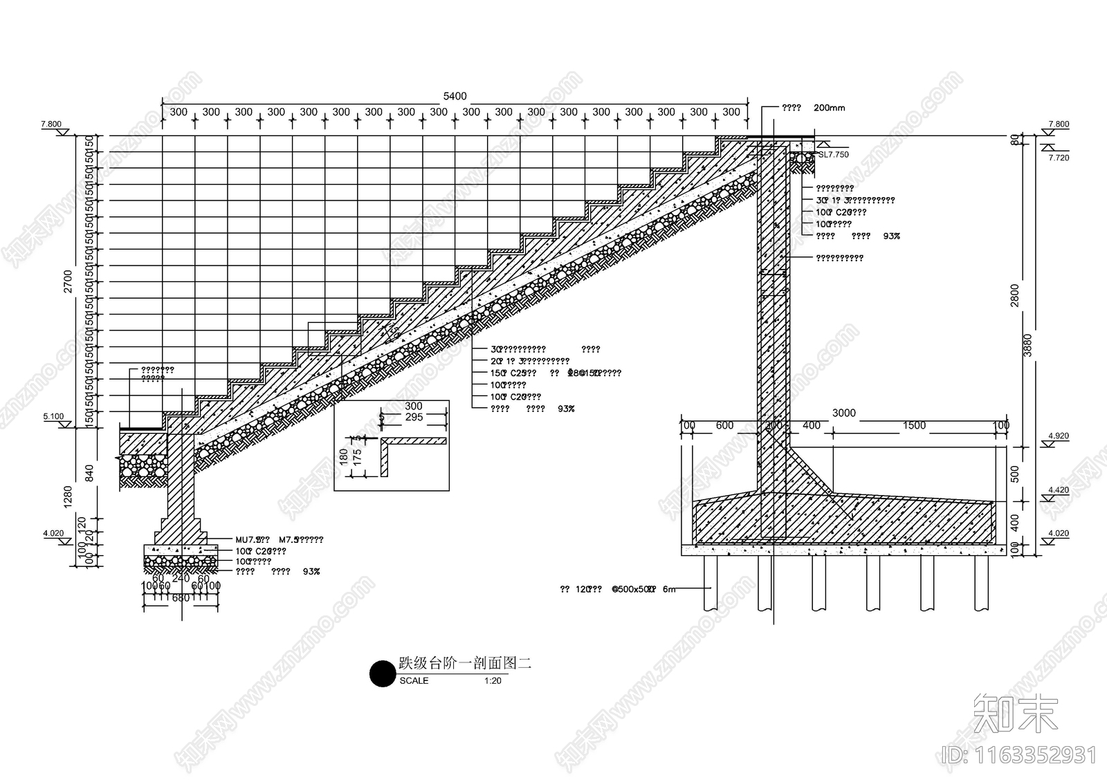 现代其他景观cad施工图下载【ID:1163352931】