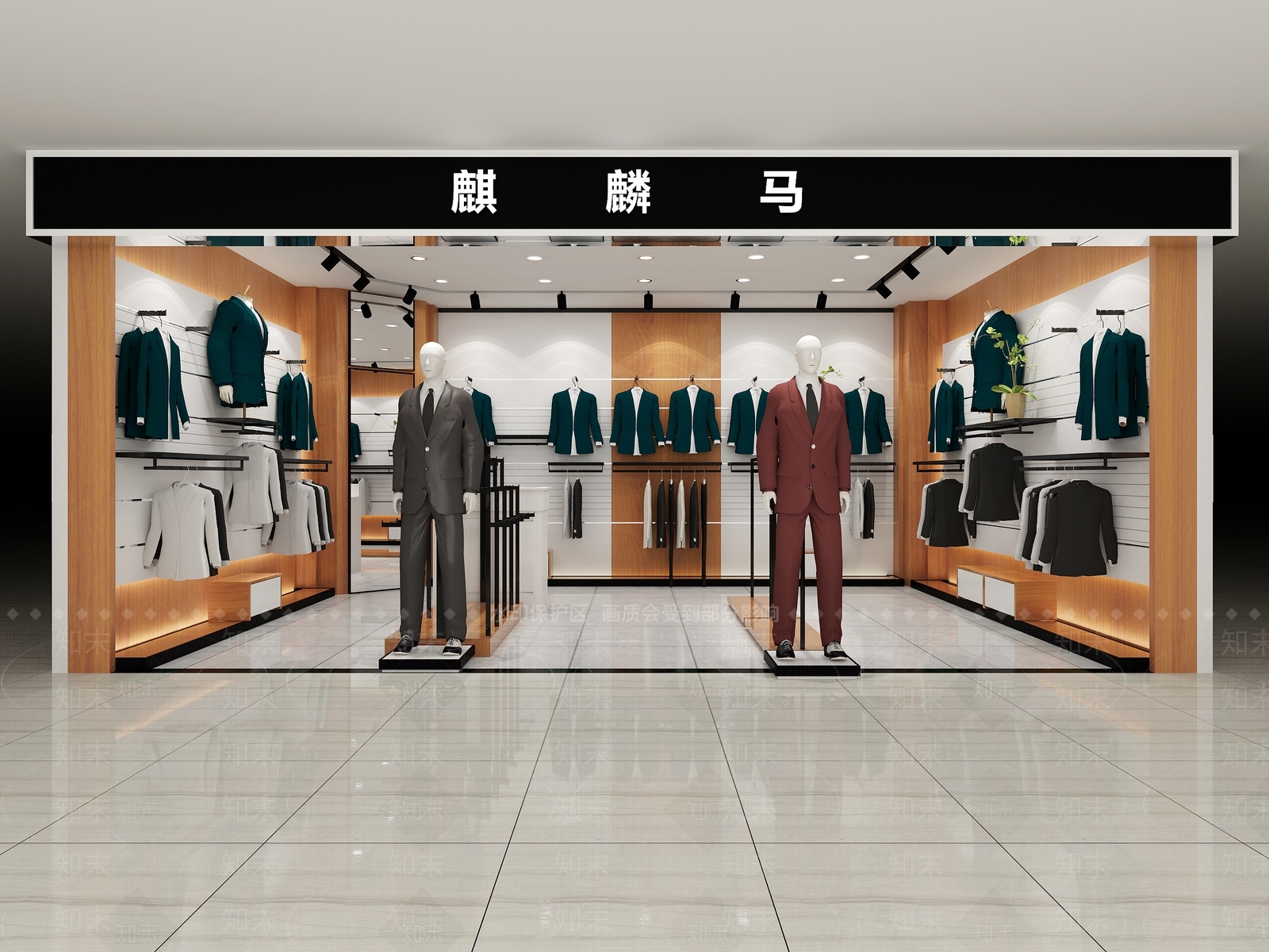 中式服装店3D模型下载【ID:1163365288】