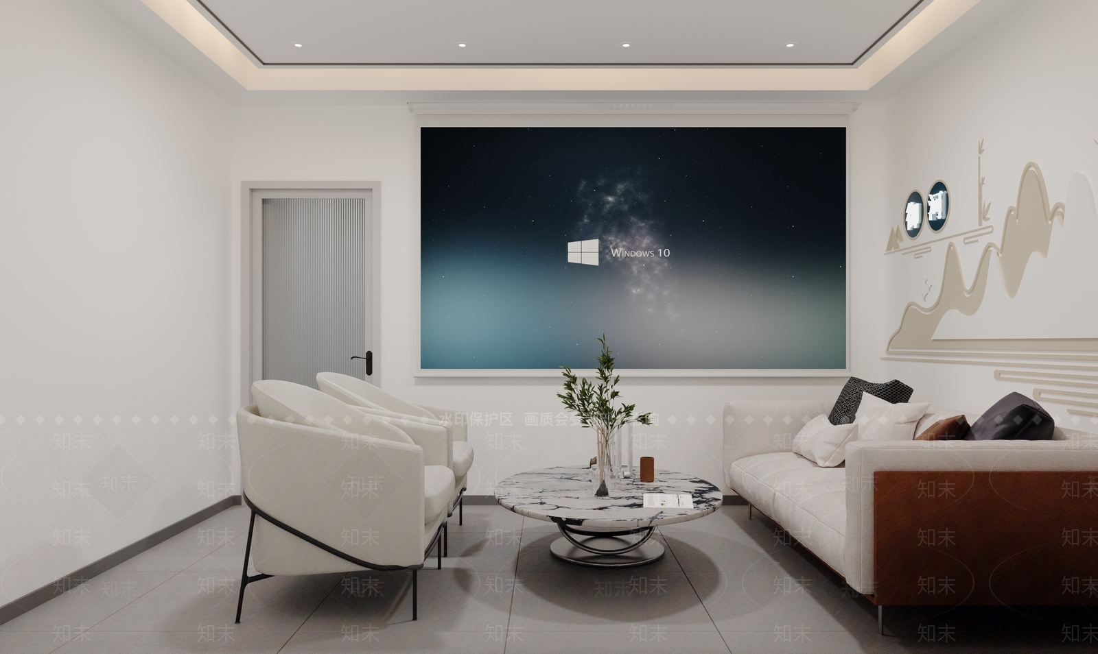 现代影音室3D模型下载【ID:1163379031】
