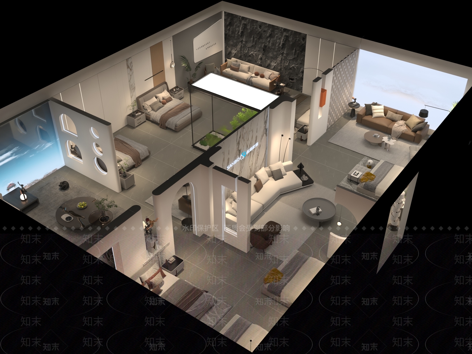现代家居专卖店3D模型下载【ID:1163408635】