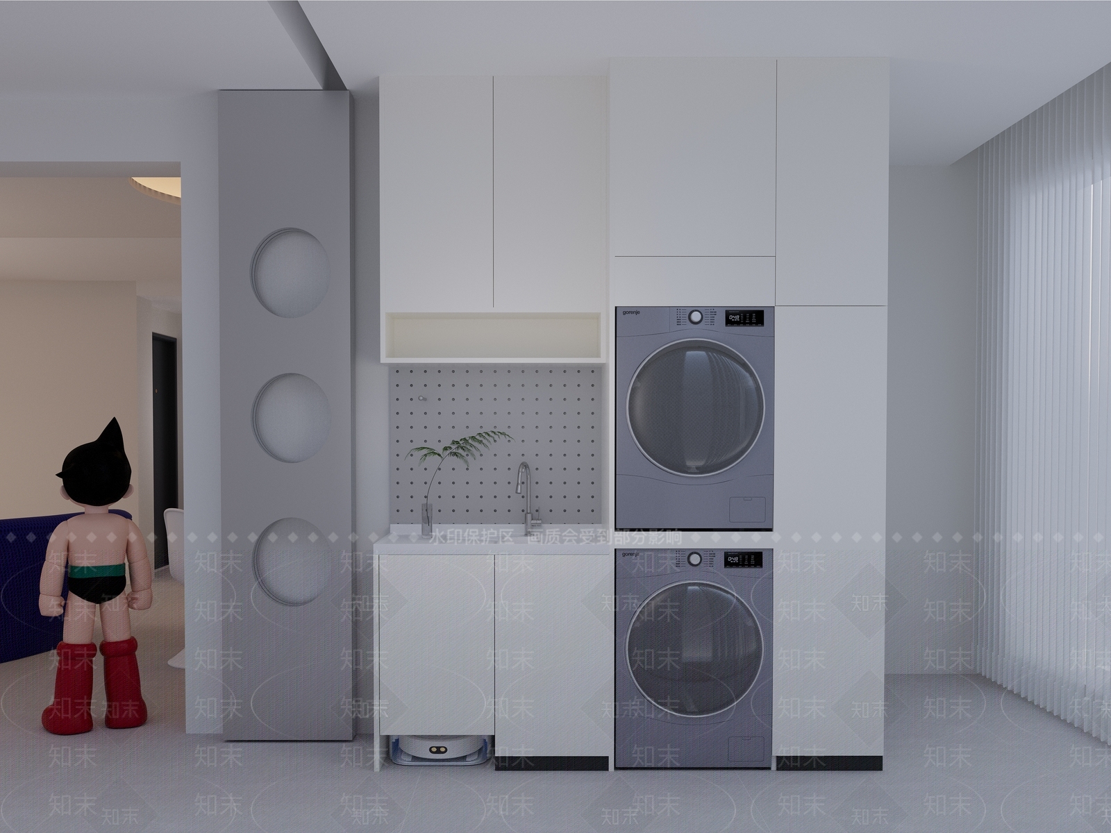 阳台3D模型下载【ID:1163419617】