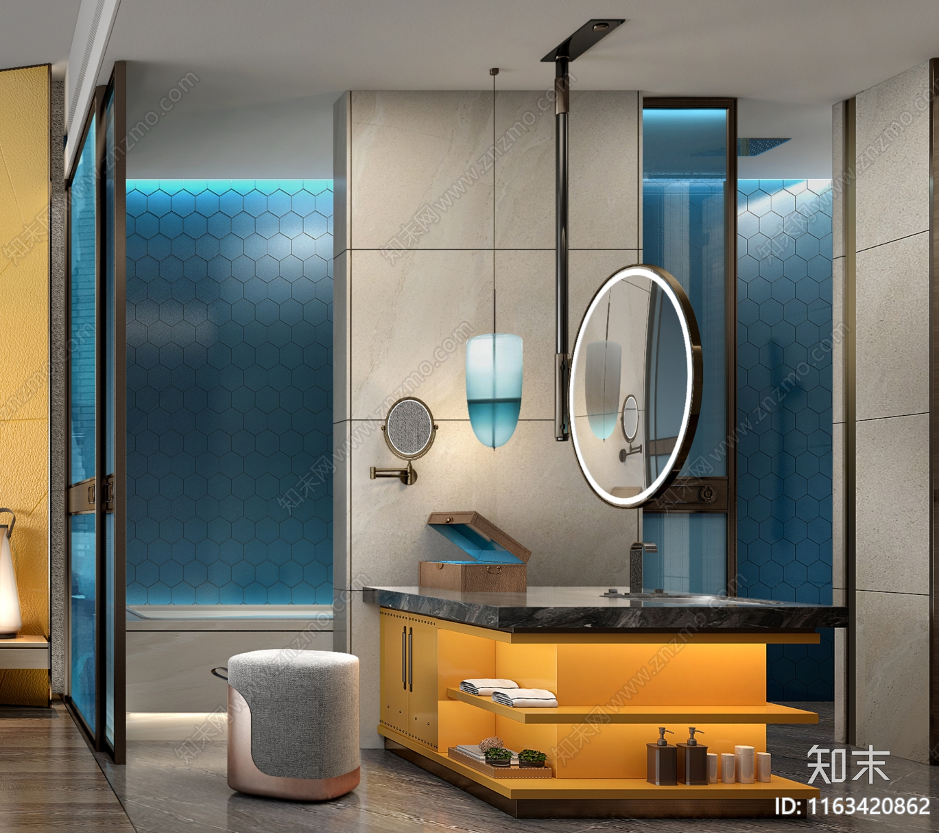 现代新中式卫浴节点施工图下载【ID:1163420862】