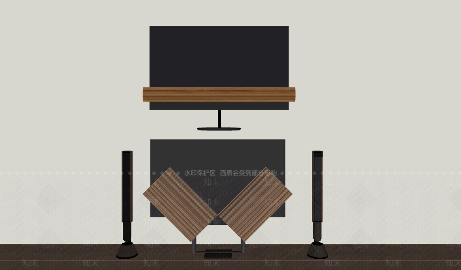 电视SU模型下载【ID:1163422805】