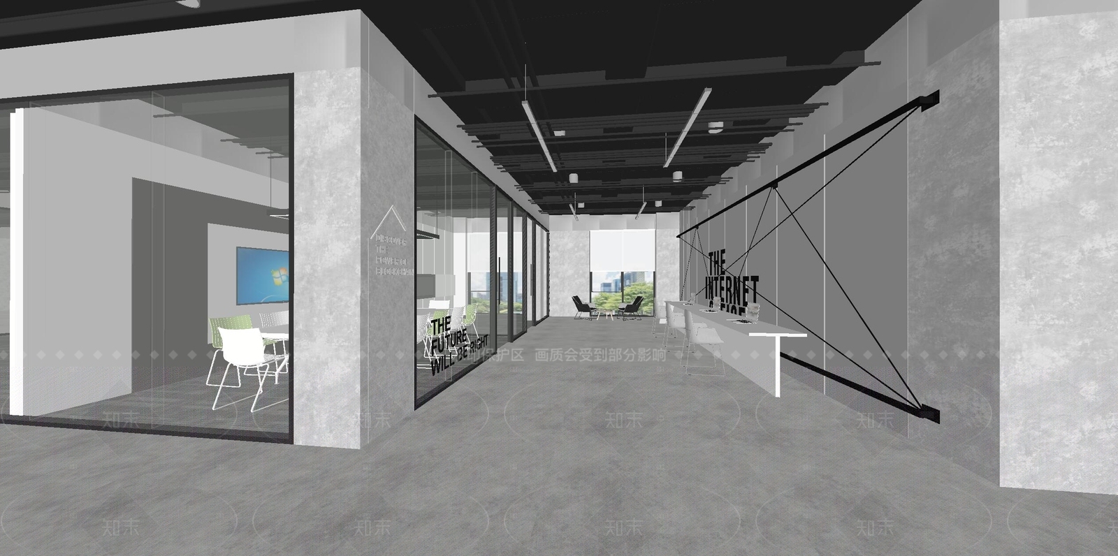 现代其他办公区域SU模型下载【ID:1215949630】
