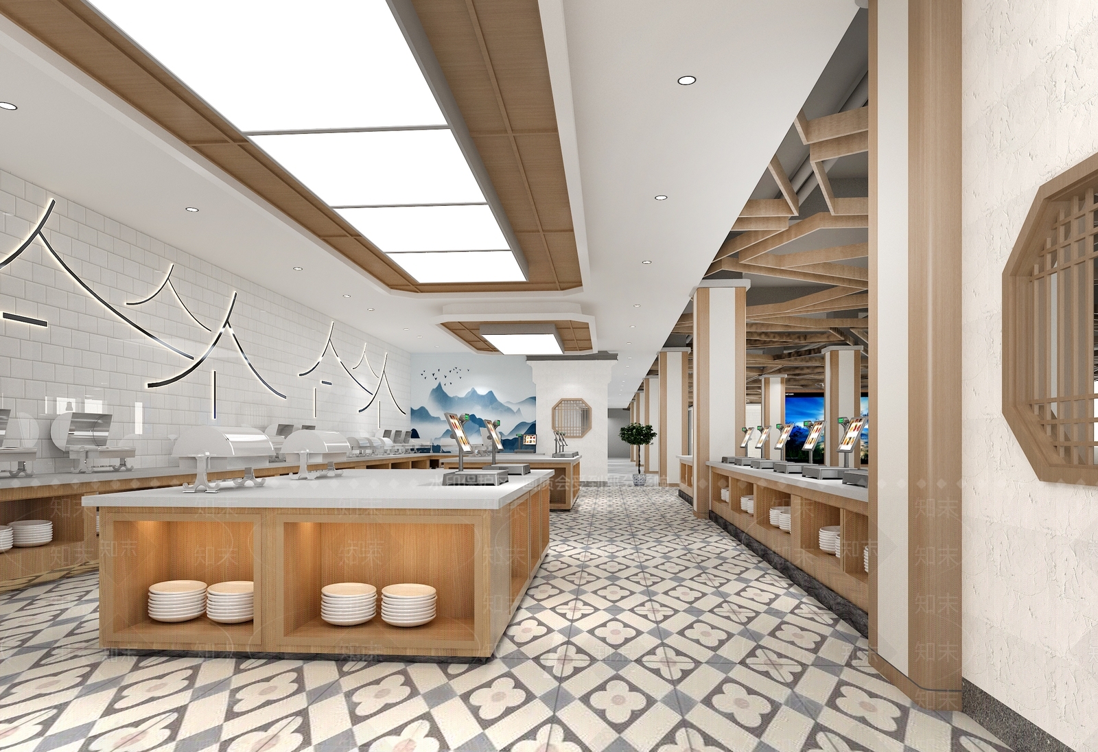现代其他餐饮空间3D模型下载【ID:1163473897】