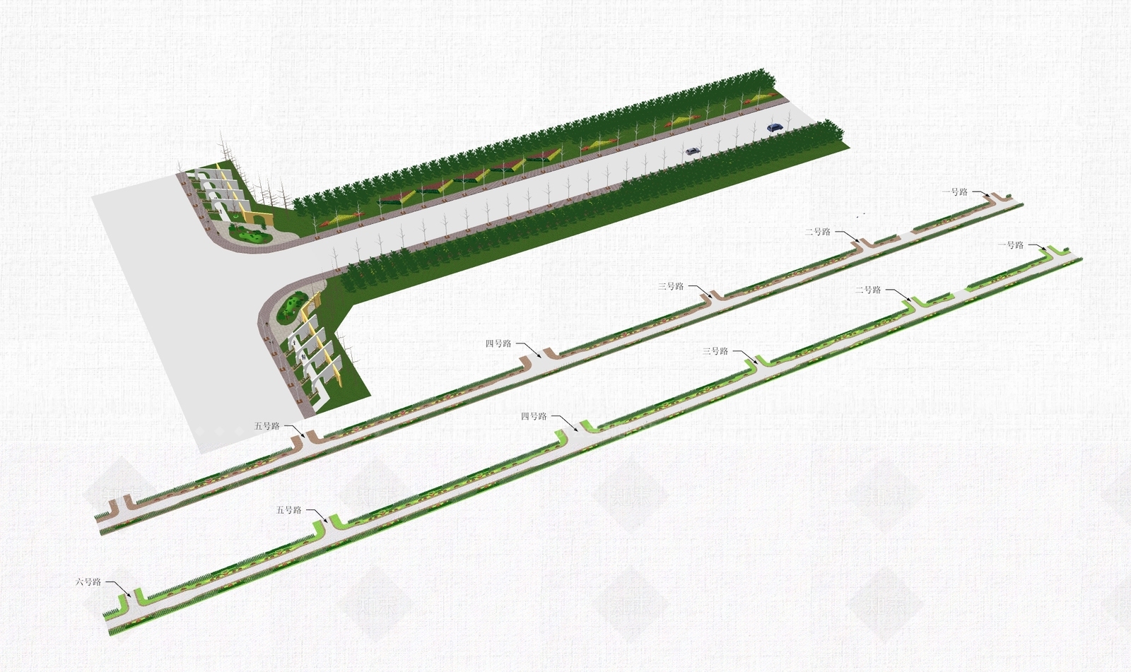 现代道路SU模型下载【ID:1163488940】
