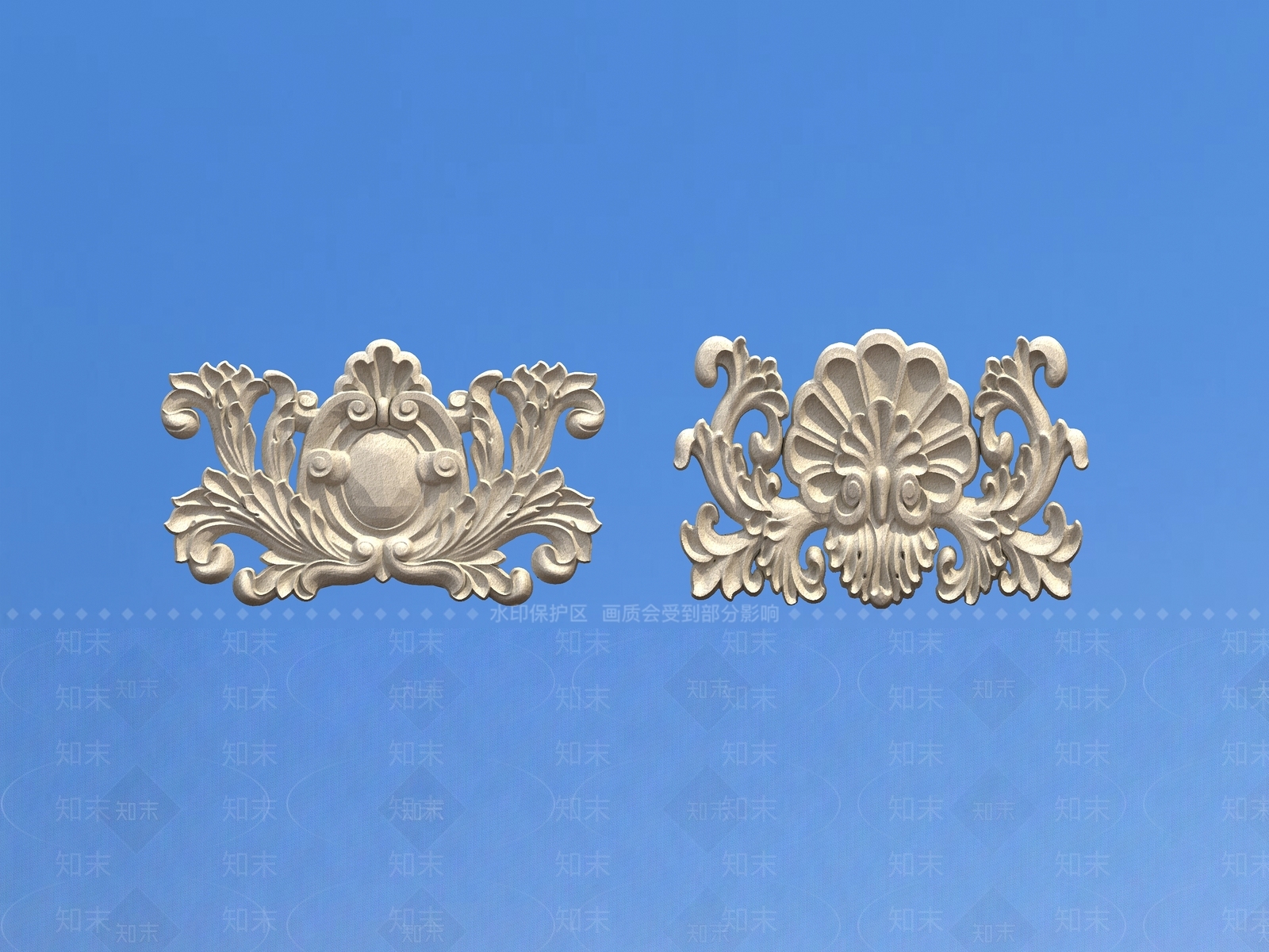 欧式雕花3D模型下载【ID:1163505152】