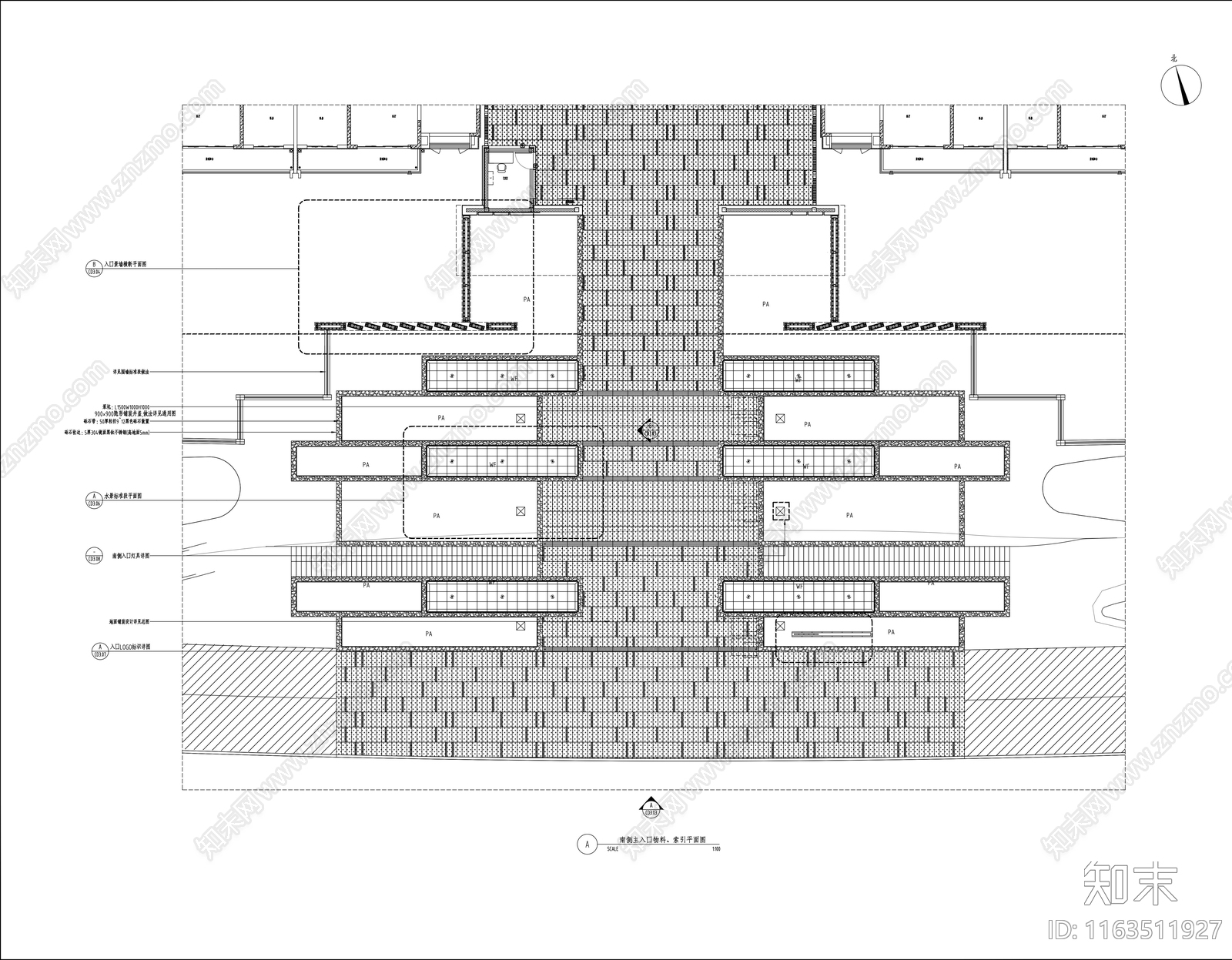 现代小区景观施工图下载【ID:1163511927】