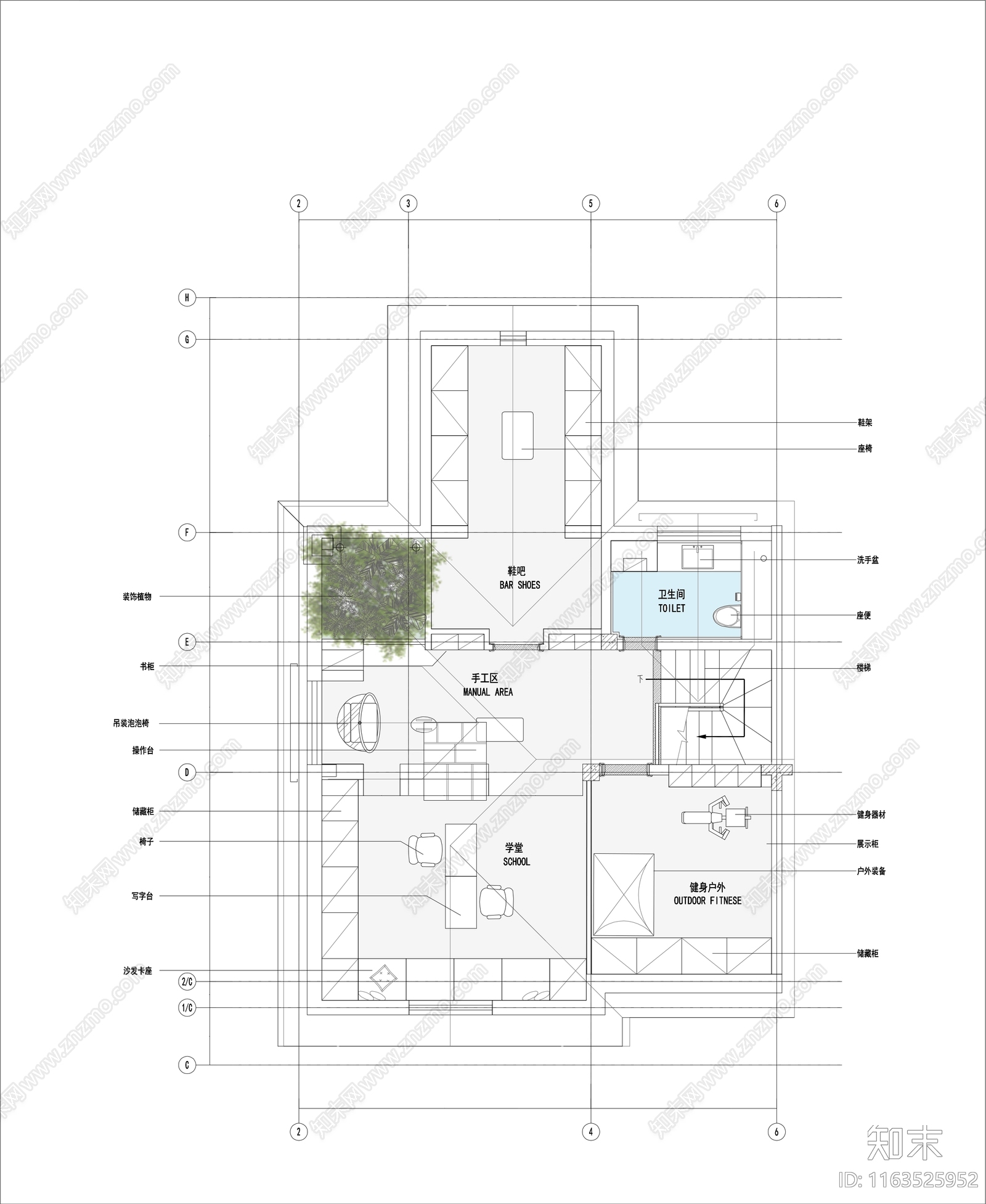 其他家装平面图cad施工图下载【ID:1163525952】