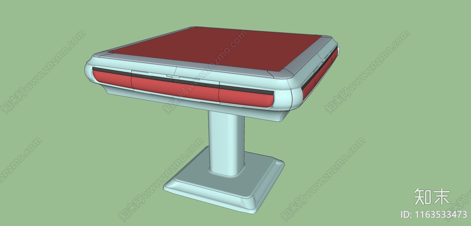 麻将桌SU模型下载【ID:1163533473】