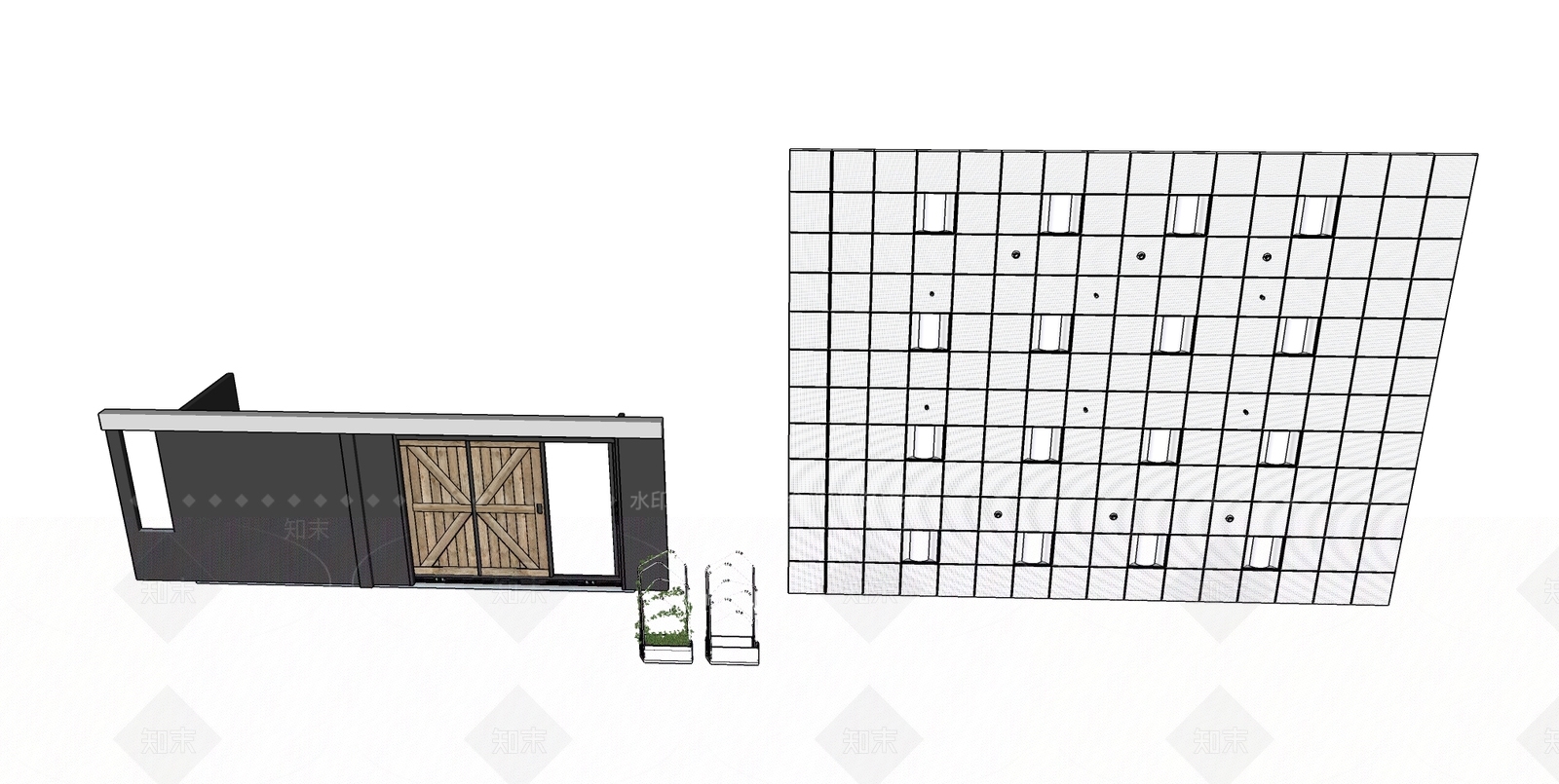 办公设备SU模型下载【ID:1163539289】
