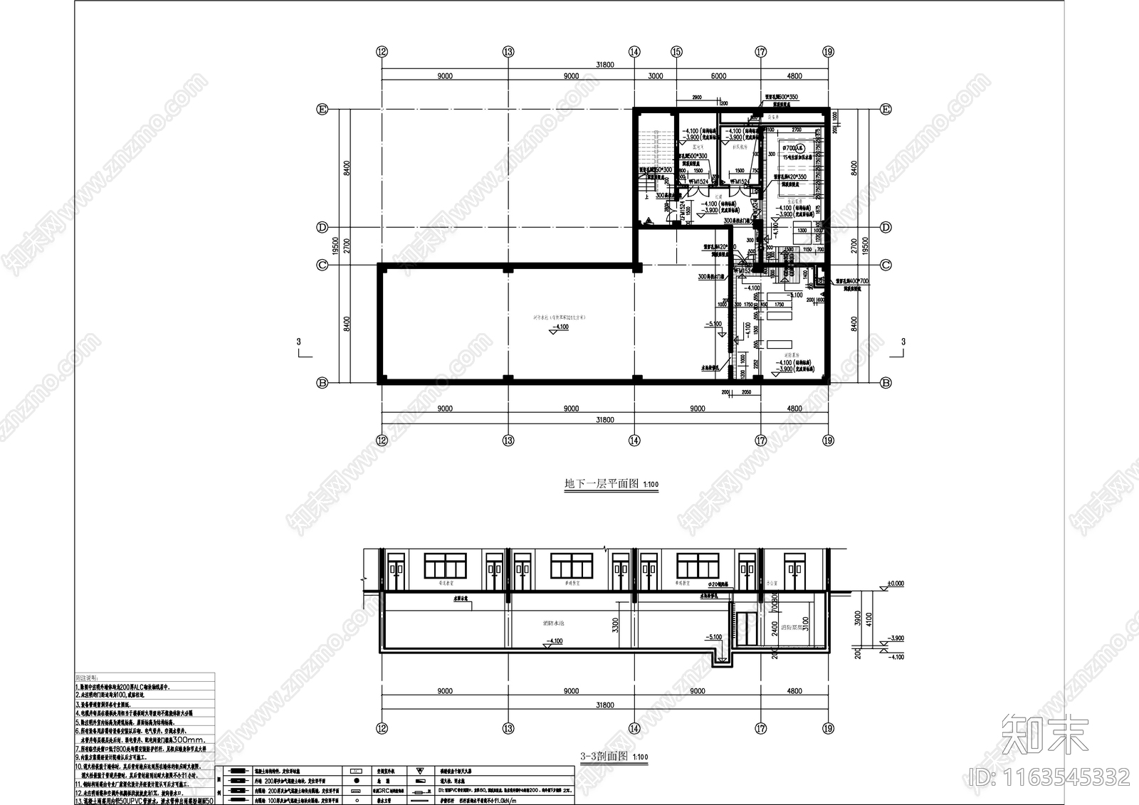 现代学校建筑cad施工图下载【ID:1163545332】