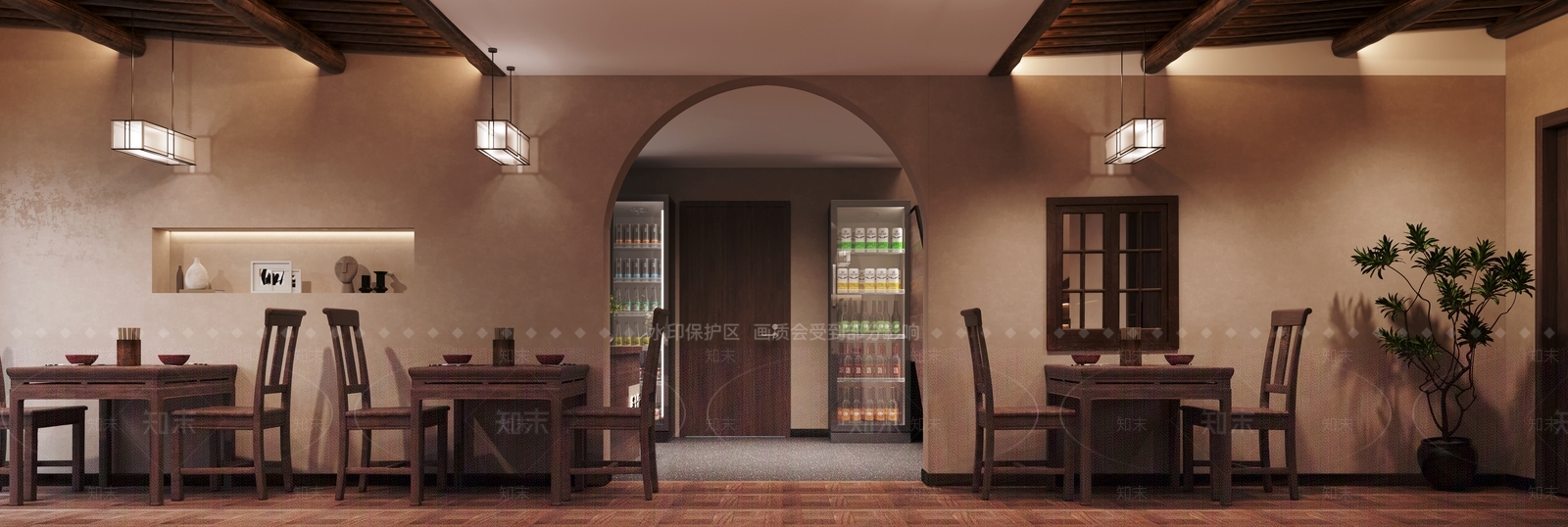 美式其他餐饮空间3D模型下载【ID:1163602803】