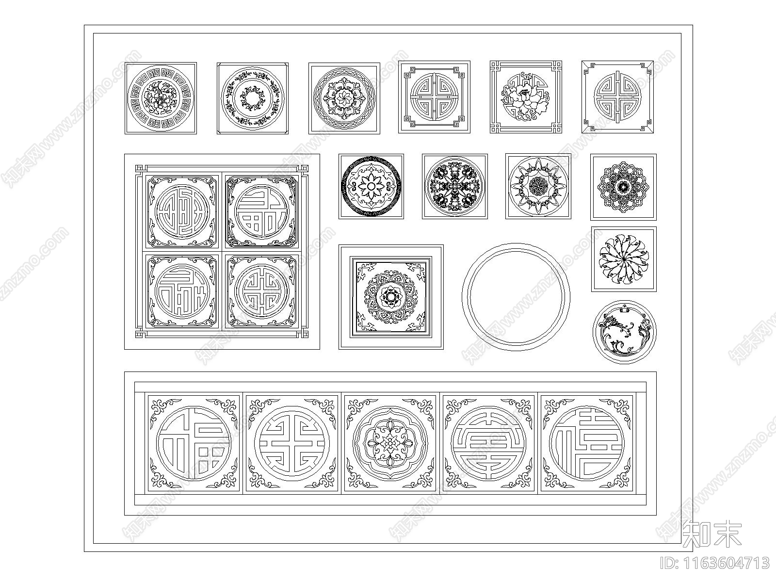 中式其他图库施工图下载【ID:1163604713】