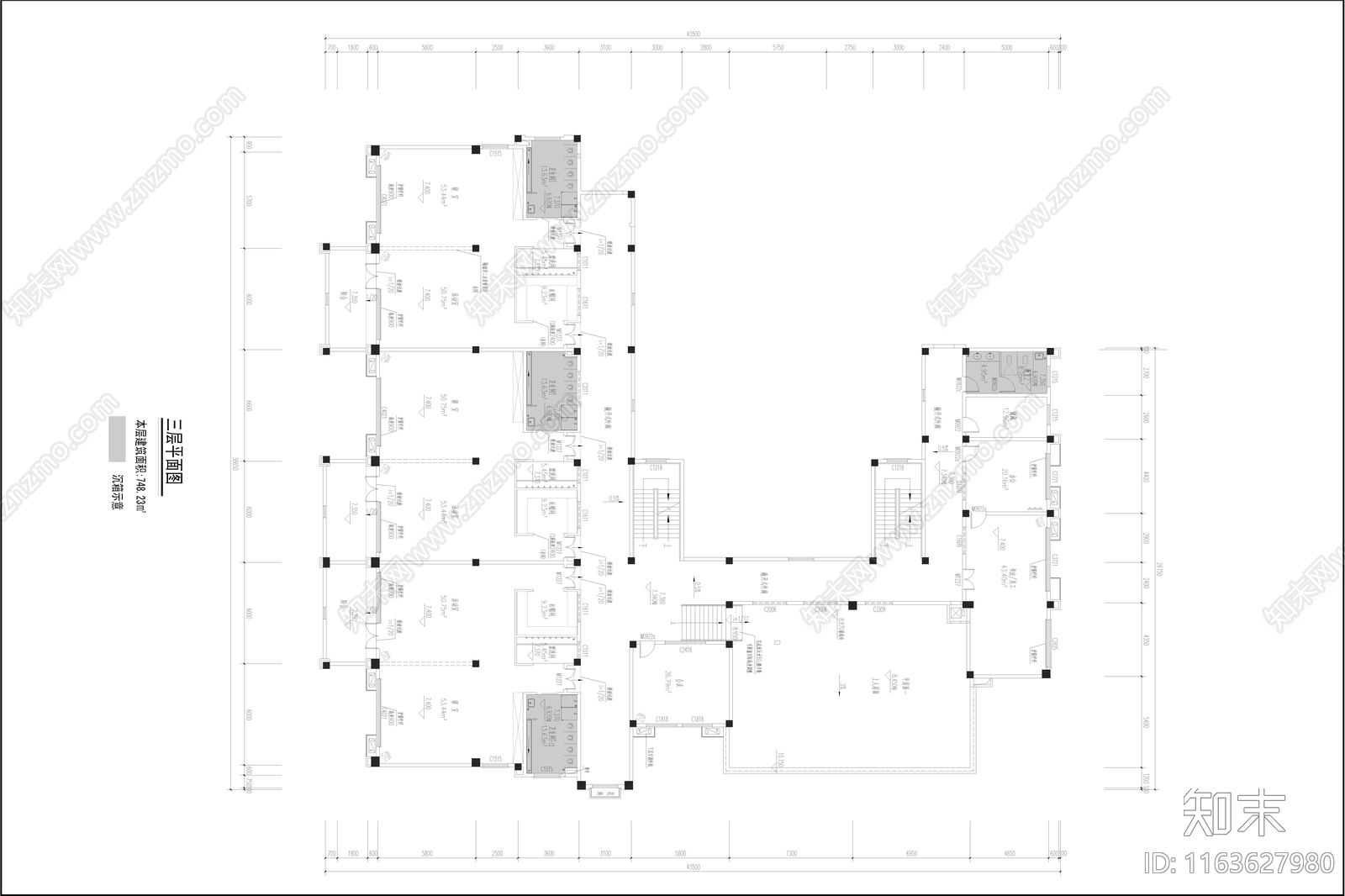 中古幼儿园建筑cad施工图下载【ID:1163627980】