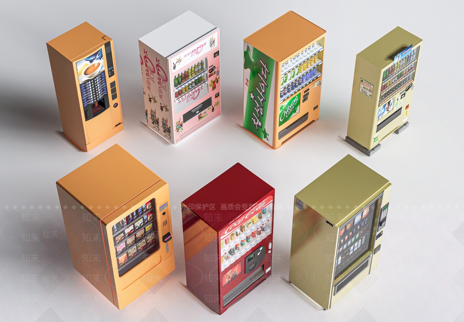 自动售卖机SU模型下载【ID:1163628162】