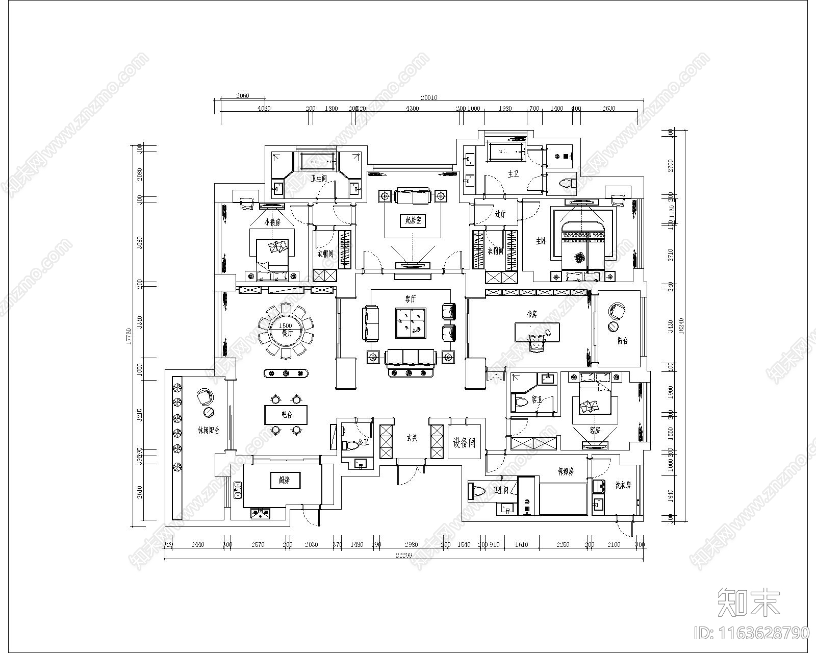 户型优化施工图下载【ID:1163628790】