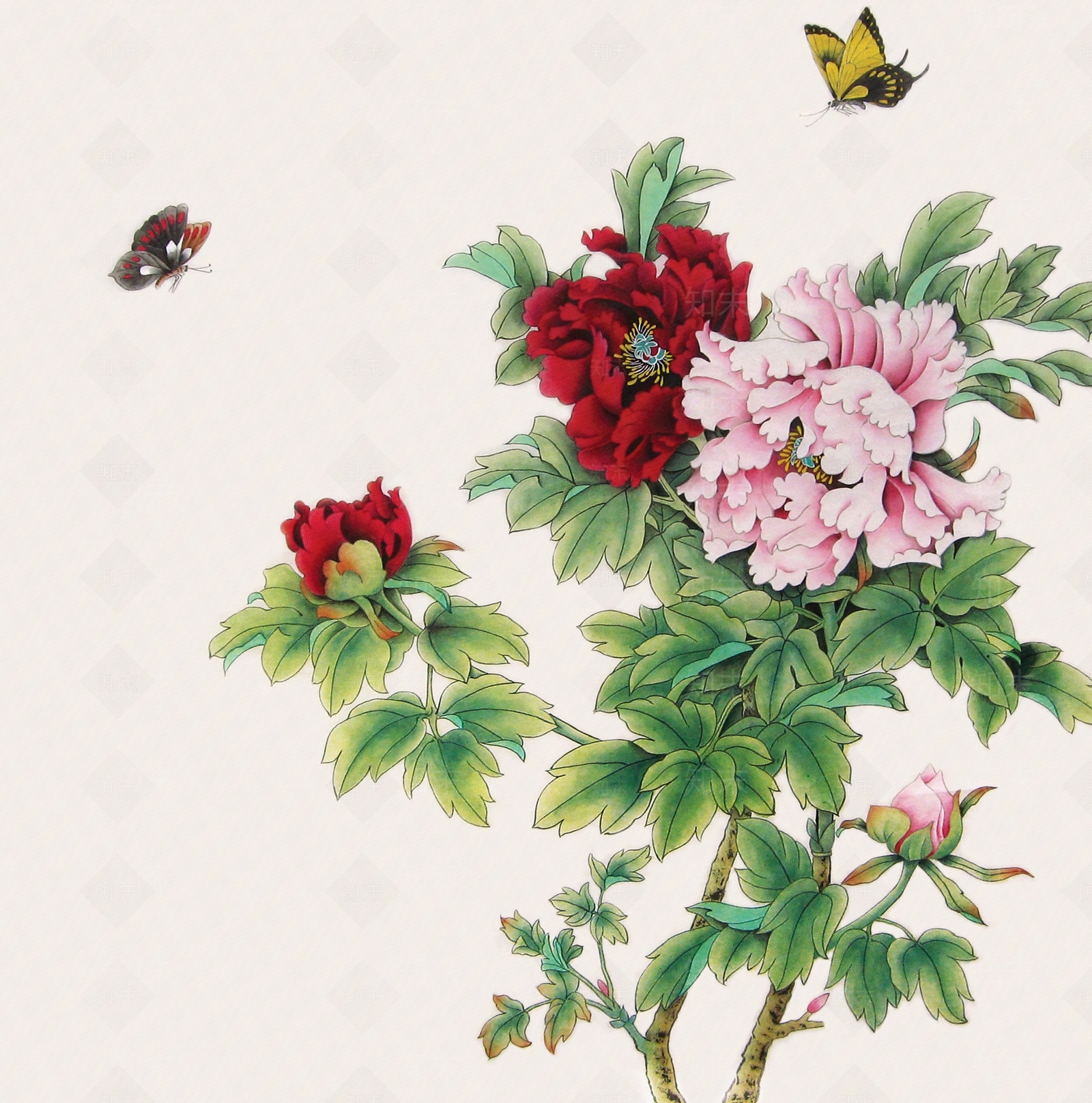 新中式中式壁纸贴图下载【ID:1163638519】