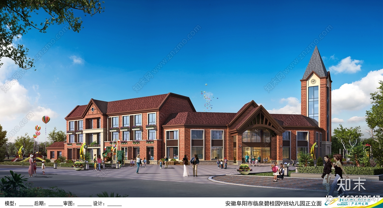欧式幼儿园建筑cad施工图下载【ID:1163639547】