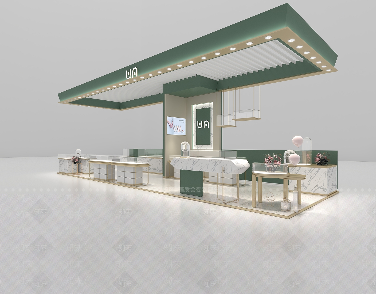 现代珠宝店3D模型下载【ID:1163654851】
